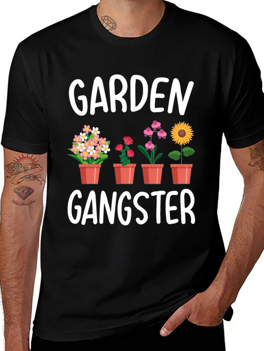 Garden Gangster Graphic Tee - Flower Lovers Shirt