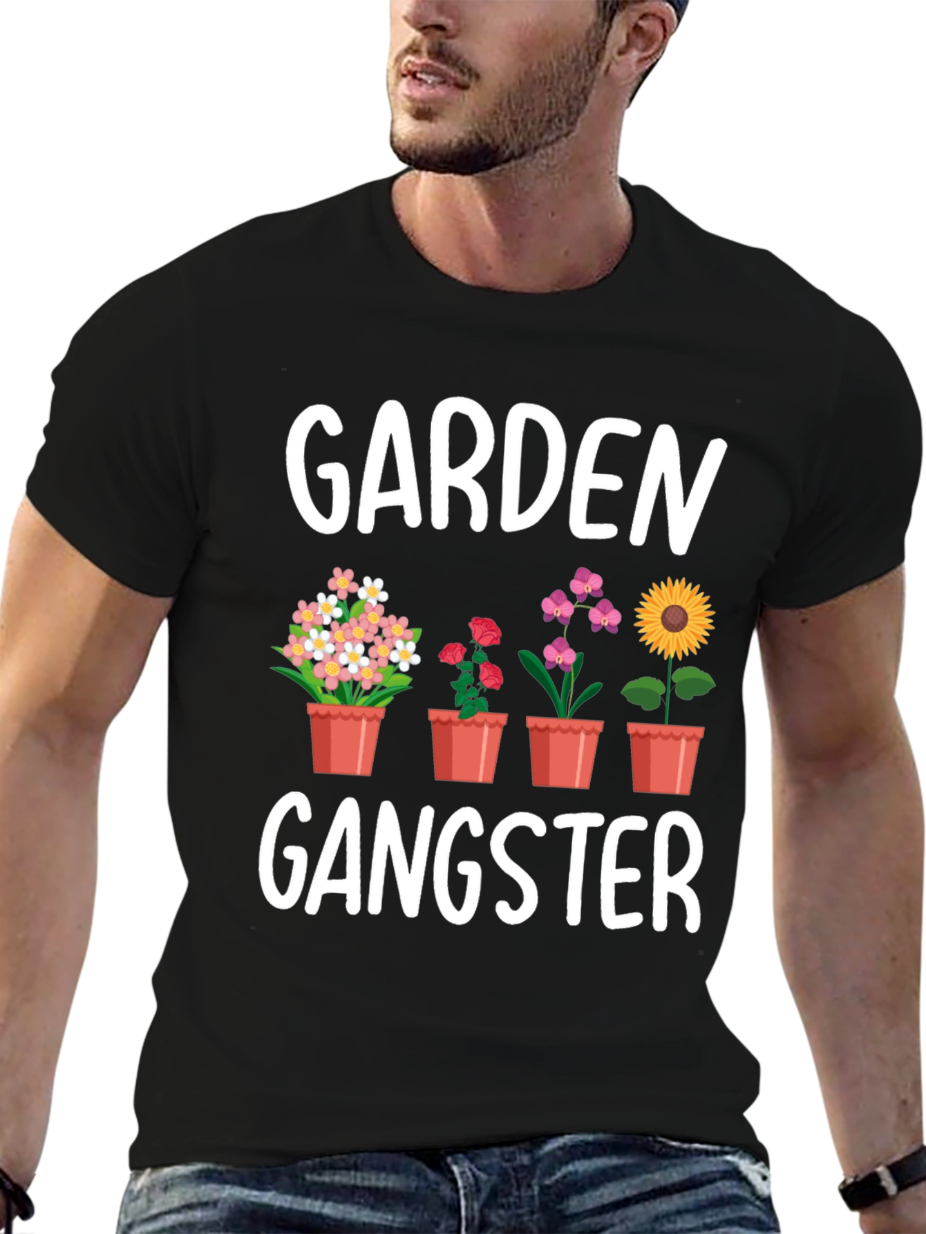 Garden Gangster Graphic Tee - Flower Lovers Shirt