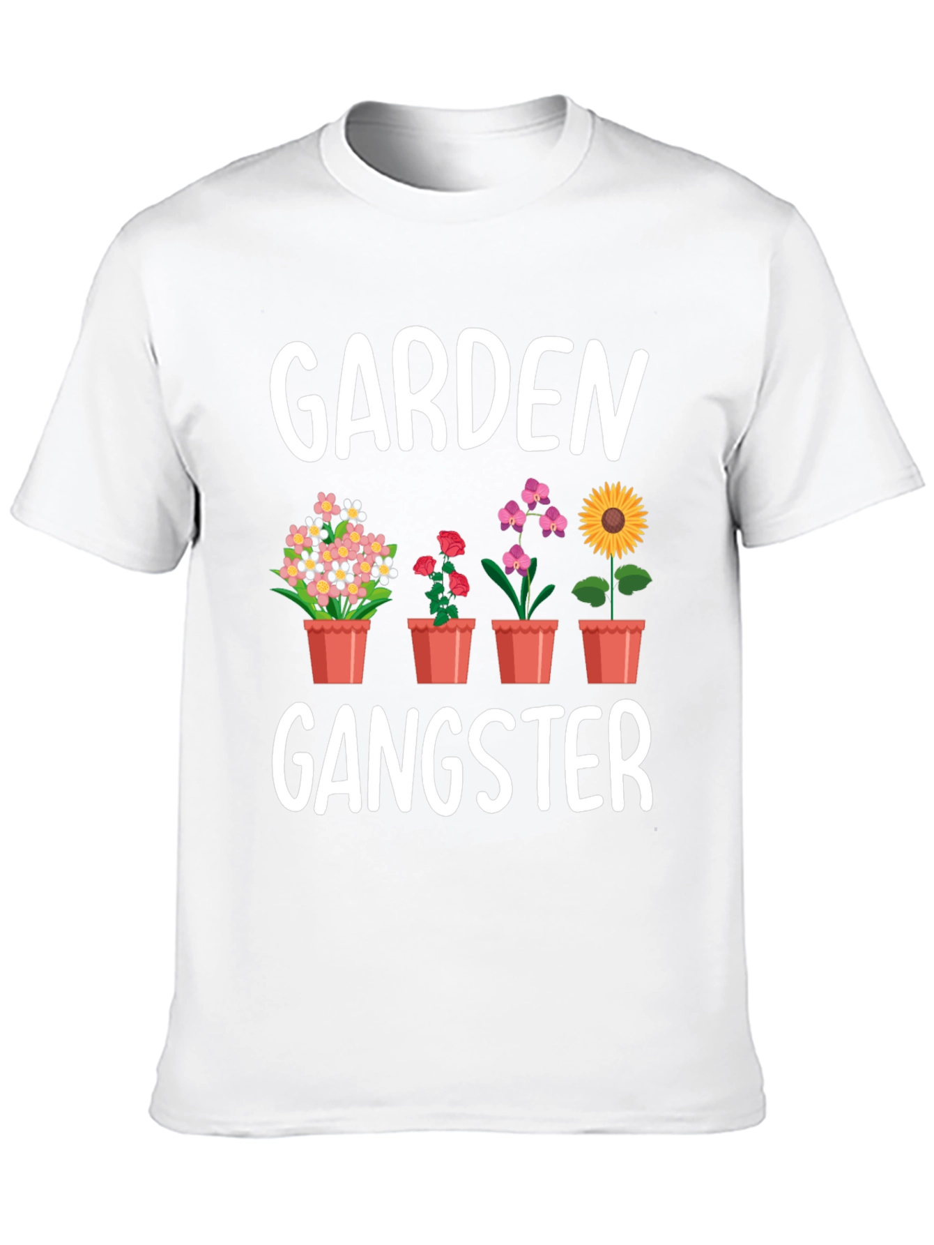 Garden Gangster Graphic Tee - Flower Lovers Shirt