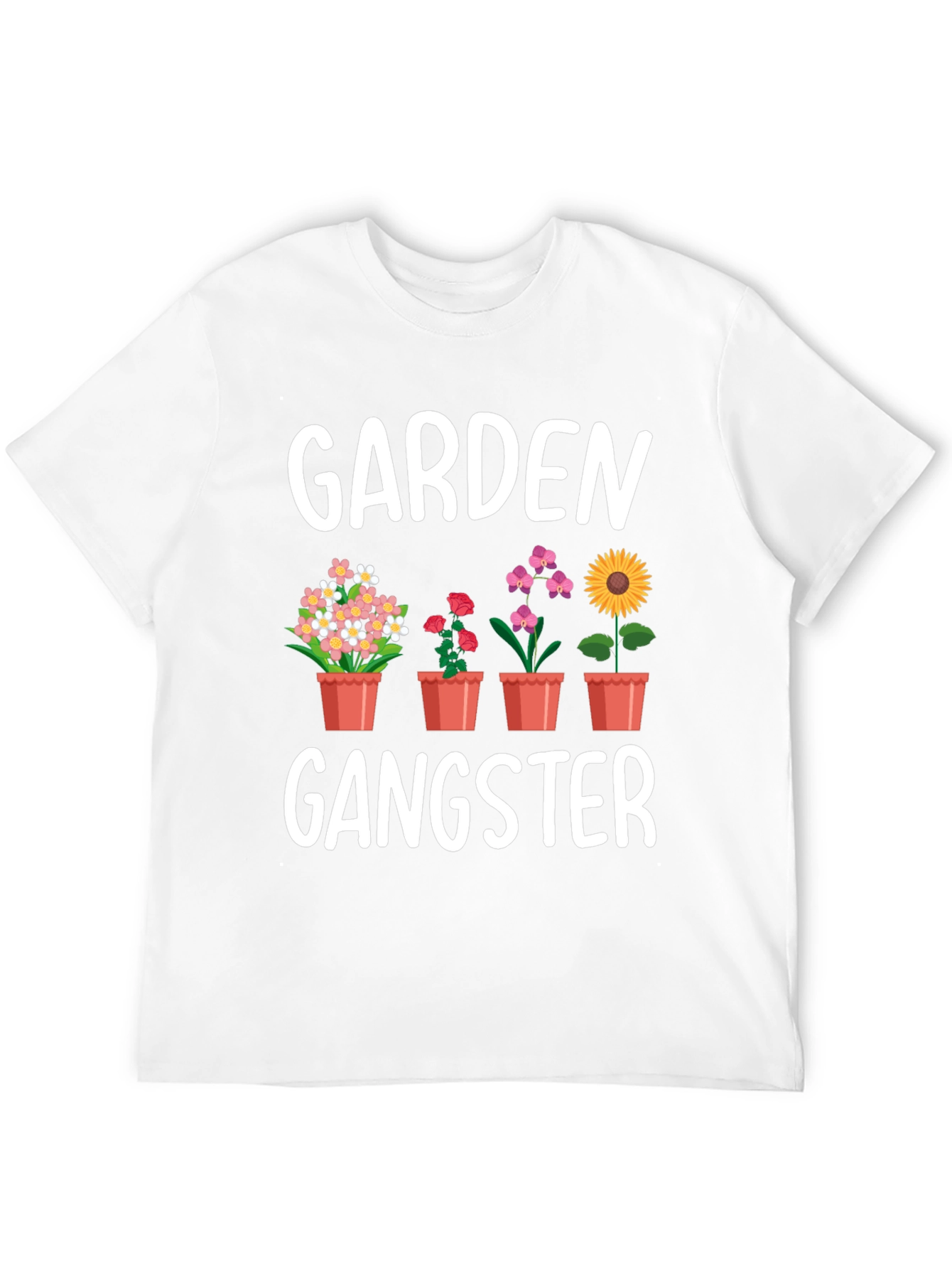 Garden Gangster Graphic Tee - Flower Lovers Shirt