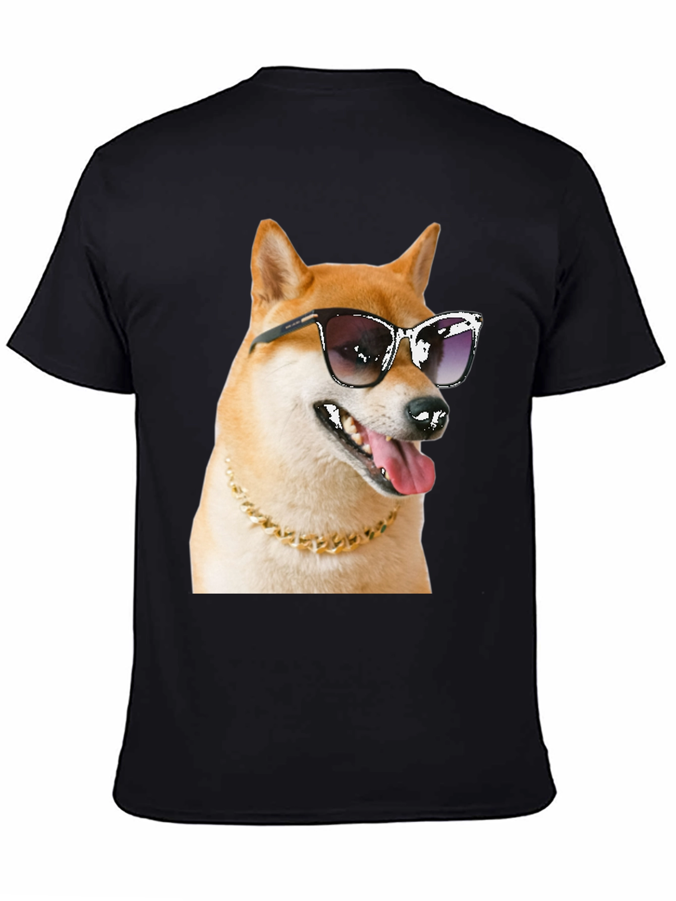 Cool Doge Graphic Tee - Black T-Shirt