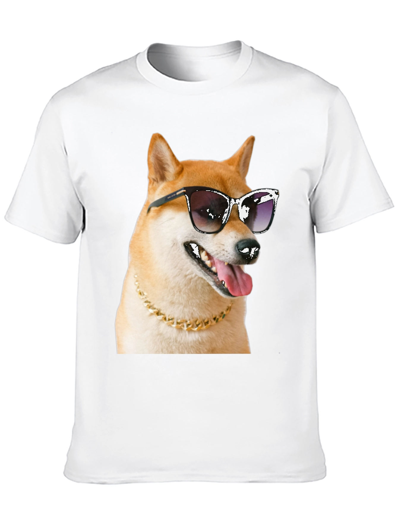 Cool Doge Graphic Tee - Black T-Shirt