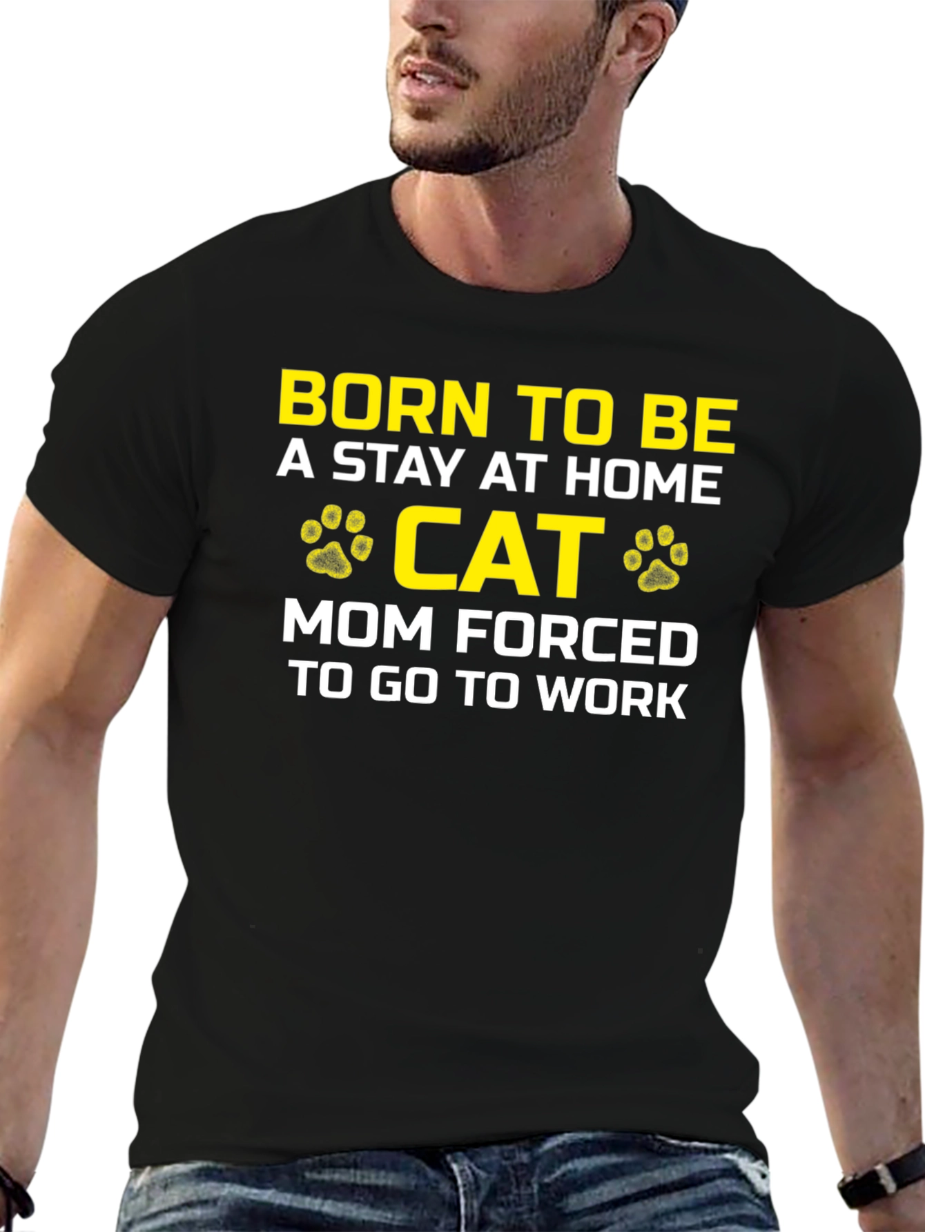 Stay At Home Cat Mom T-Shirt