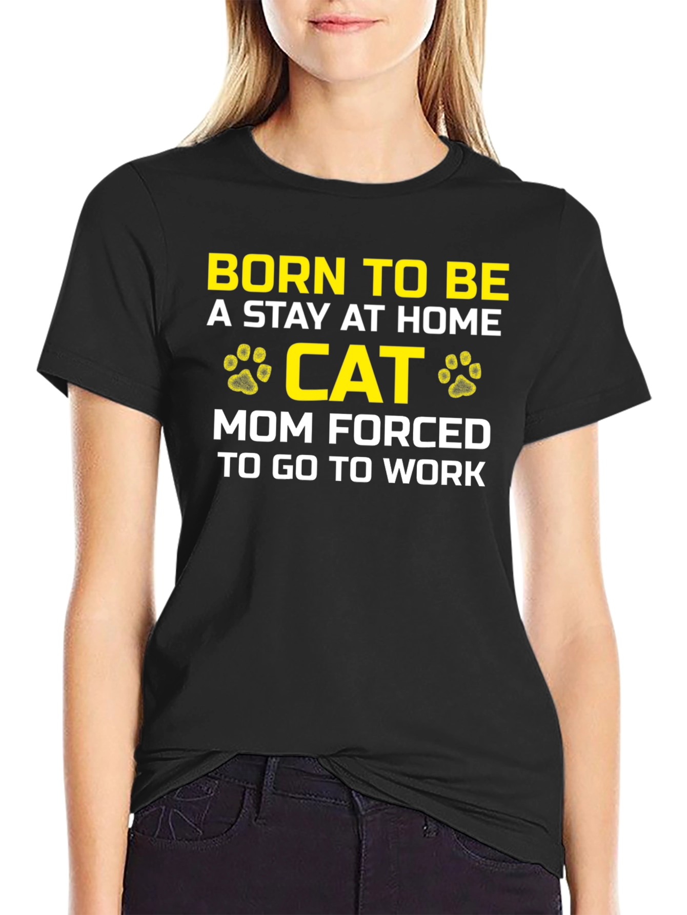 Stay At Home Cat Mom T-Shirt