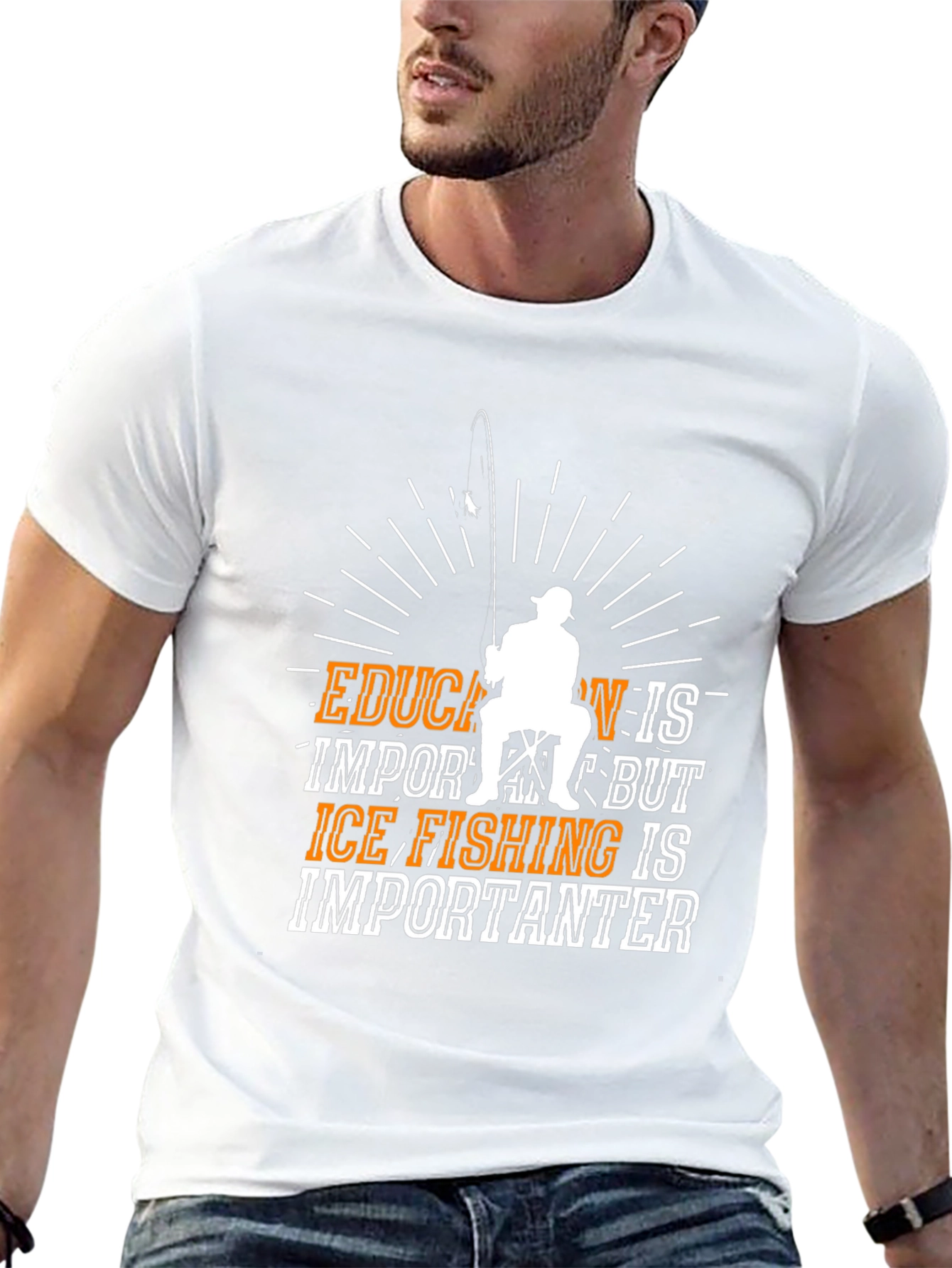 Ice Fishing is Importanter Funny T-Shirt