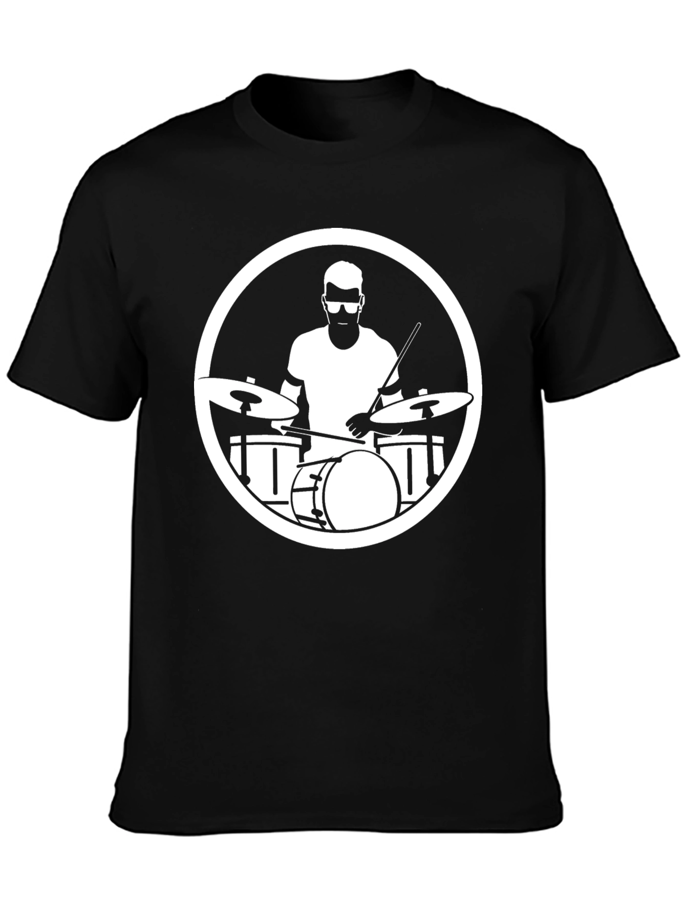 Drummer Graphic Tee - Black