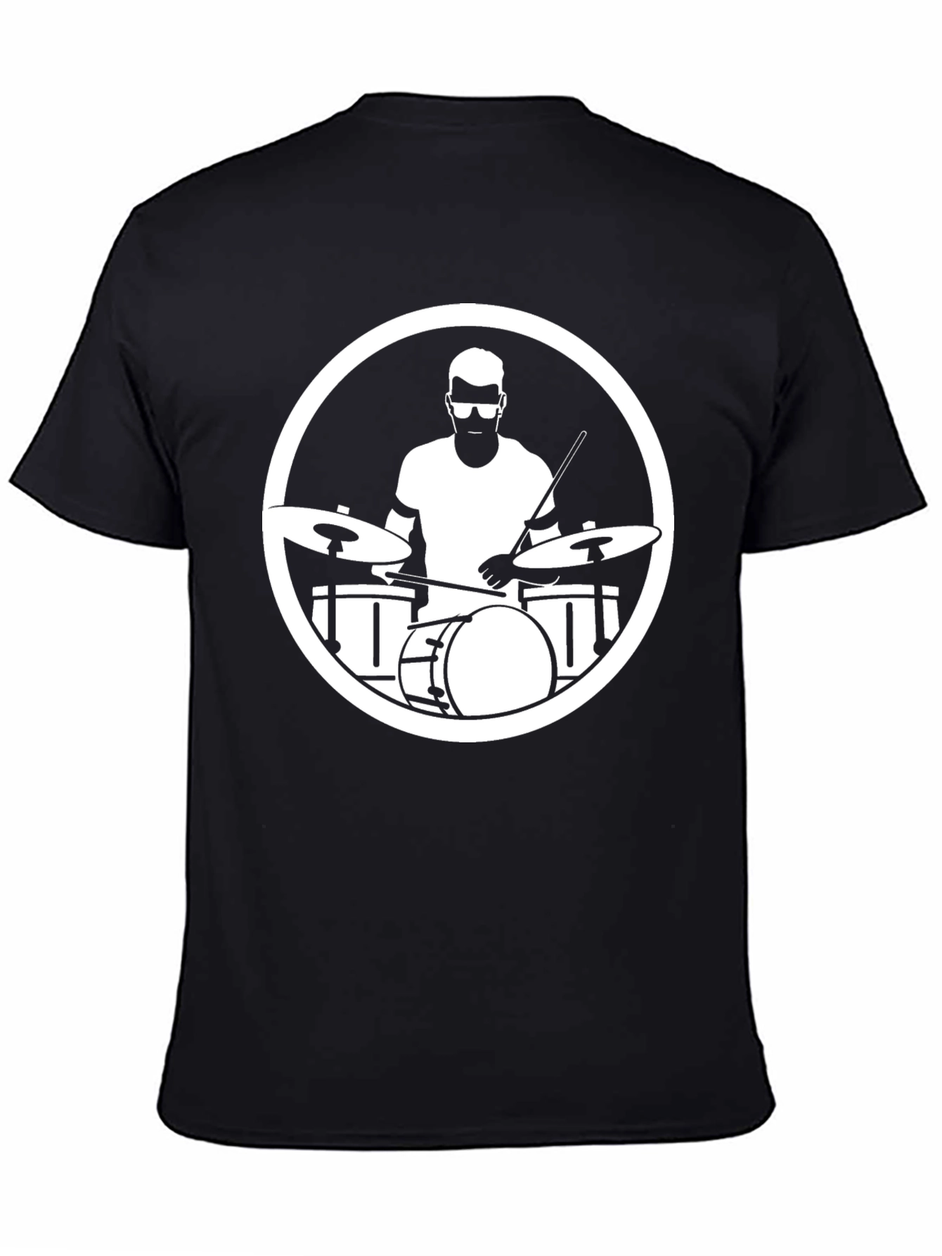 Drummer Graphic Tee - Black