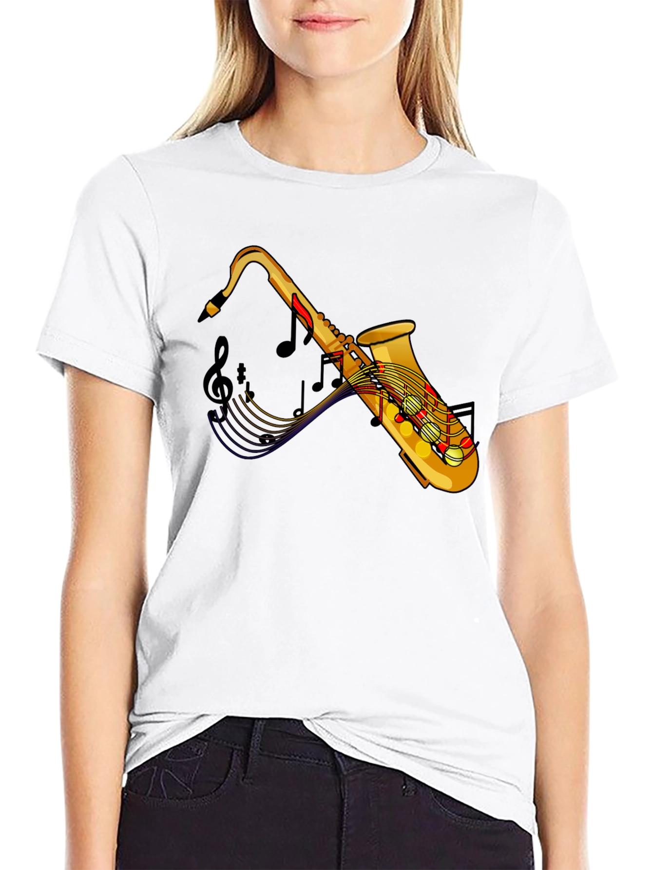 Saxophone Music T-Shirt: Stylish & Unique