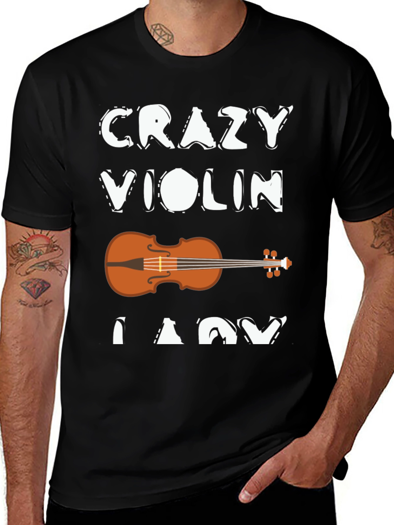 Crazy Violin Lady T-Shirt