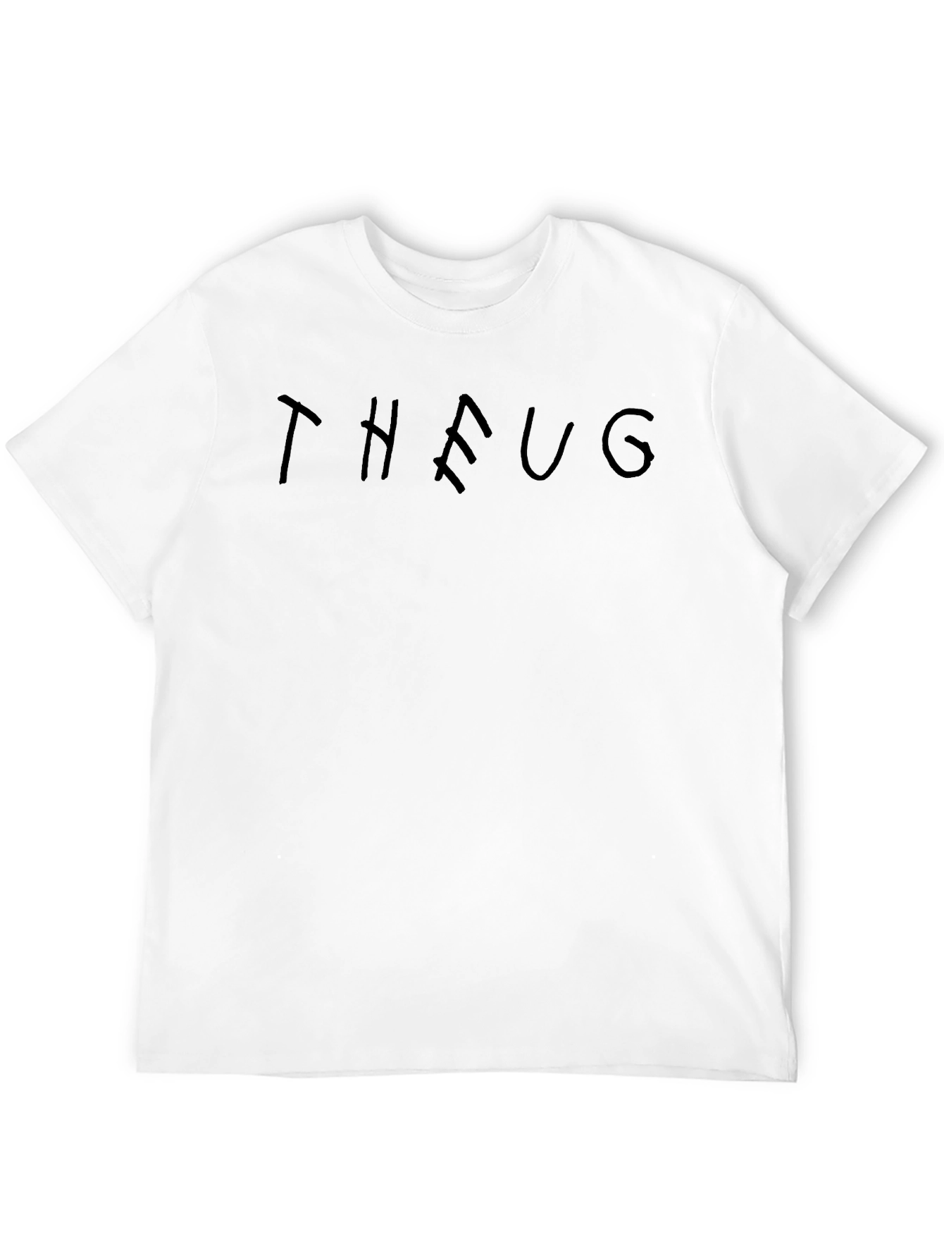 Black THEUG Graphic Tee - Casual Streetwear