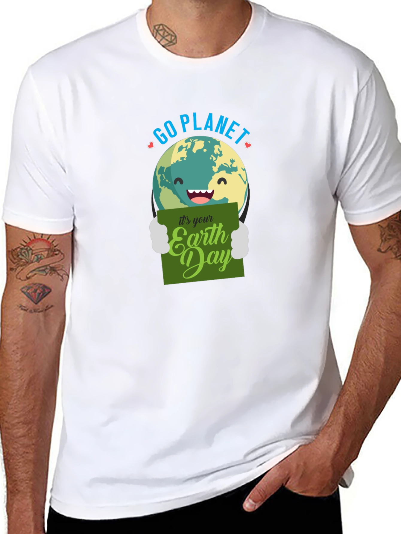 Go Planet Earth Day Graphic T-Shirt
