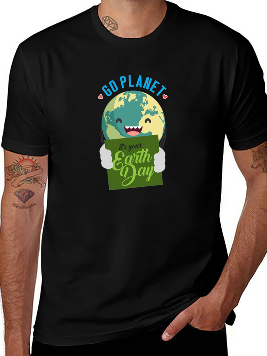 Go Planet Earth Day Graphic T-Shirt