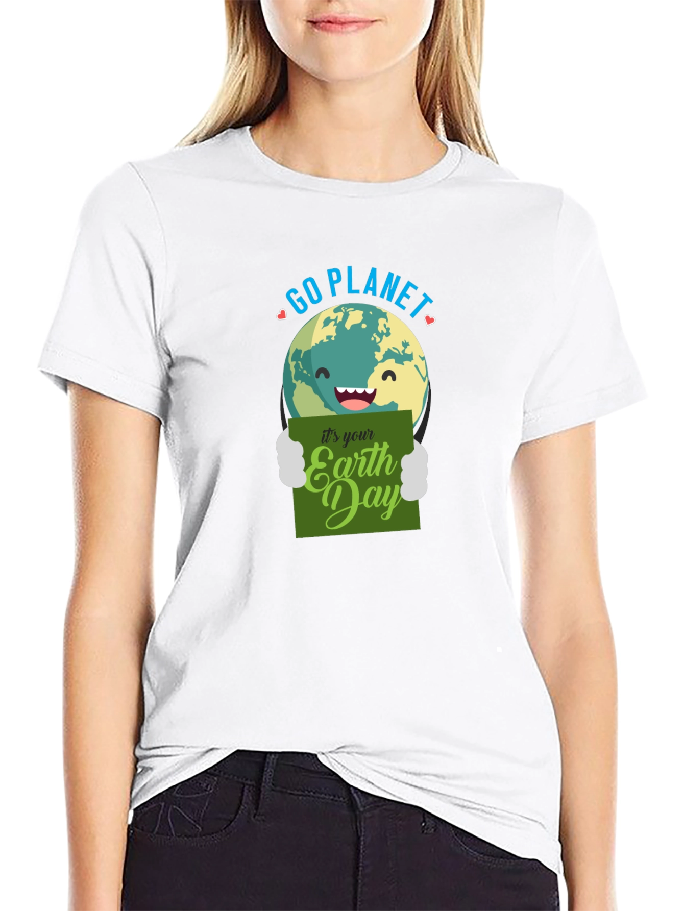 Go Planet Earth Day Graphic T-Shirt