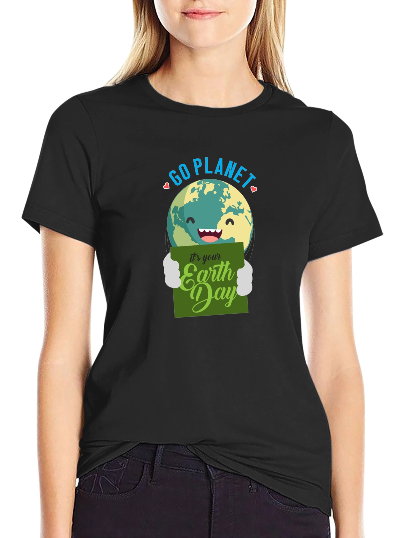 Go Planet Earth Day Graphic T-Shirt