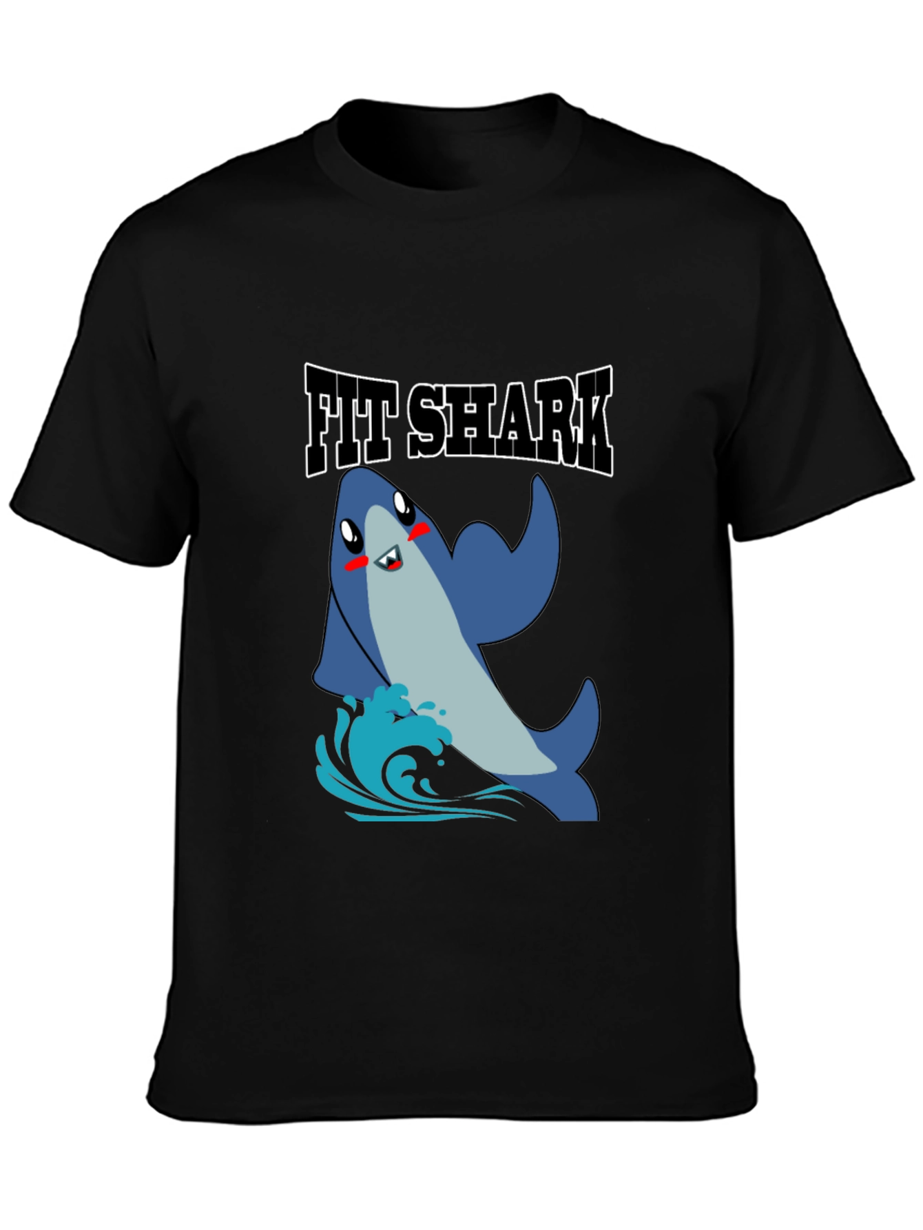 Fit Shark Graphic Tee - Mens Black T-Shirt