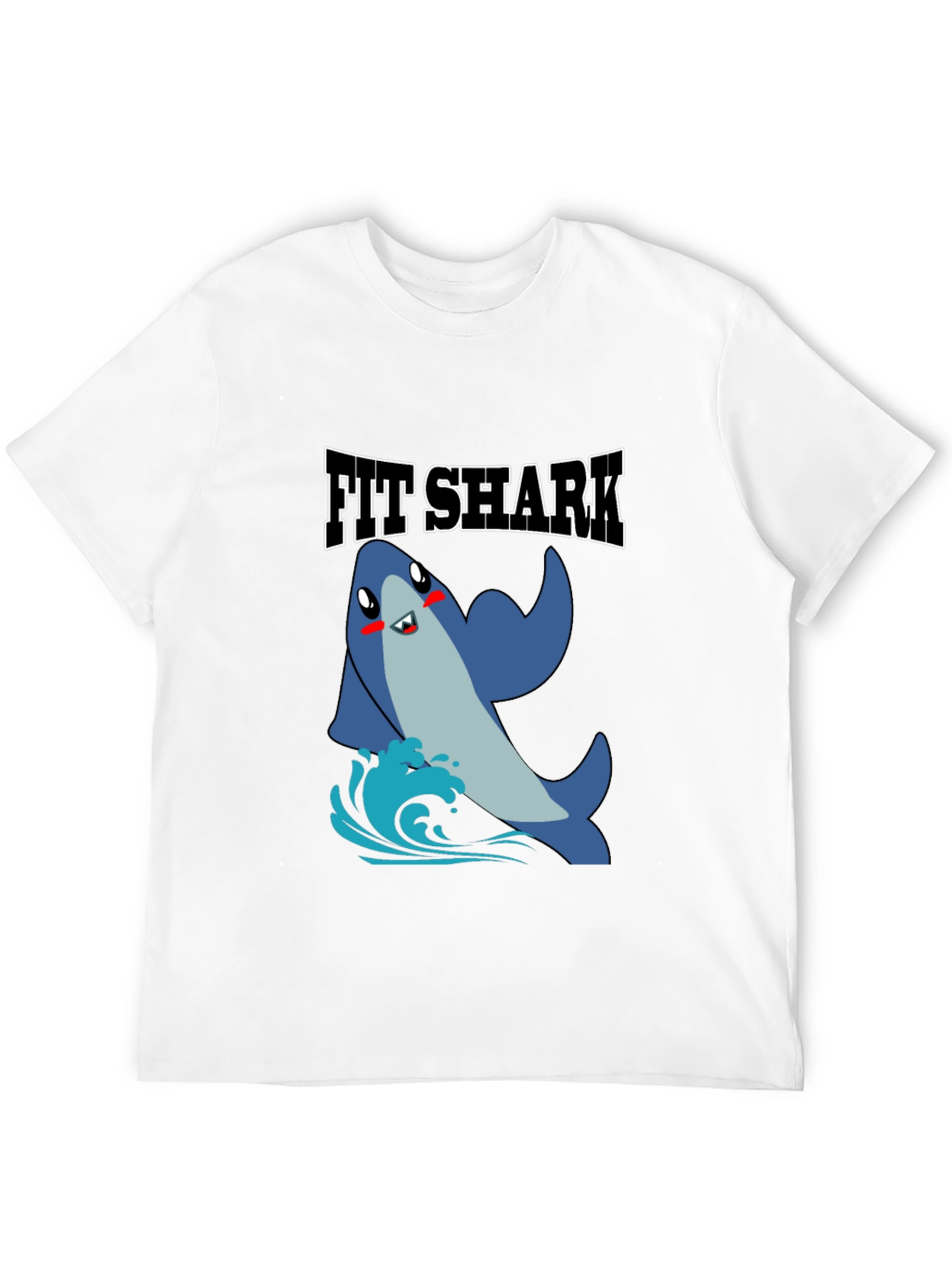 Fit Shark Graphic Tee - Mens Black T-Shirt