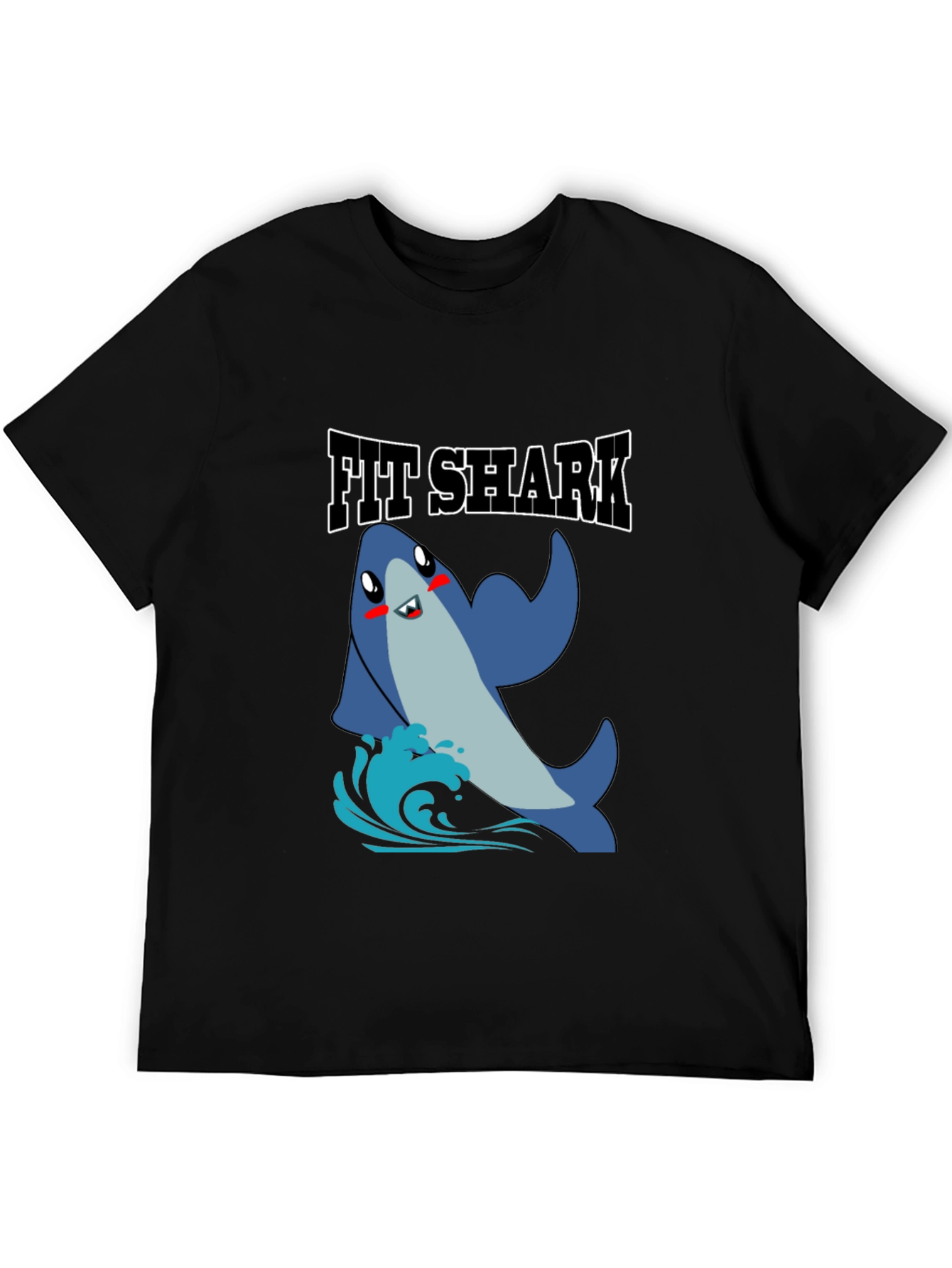 Fit Shark Graphic Tee - Mens Black T-Shirt