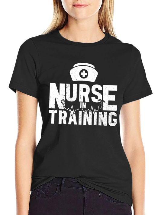 Nurse in Training Graphic T-Shirt Black