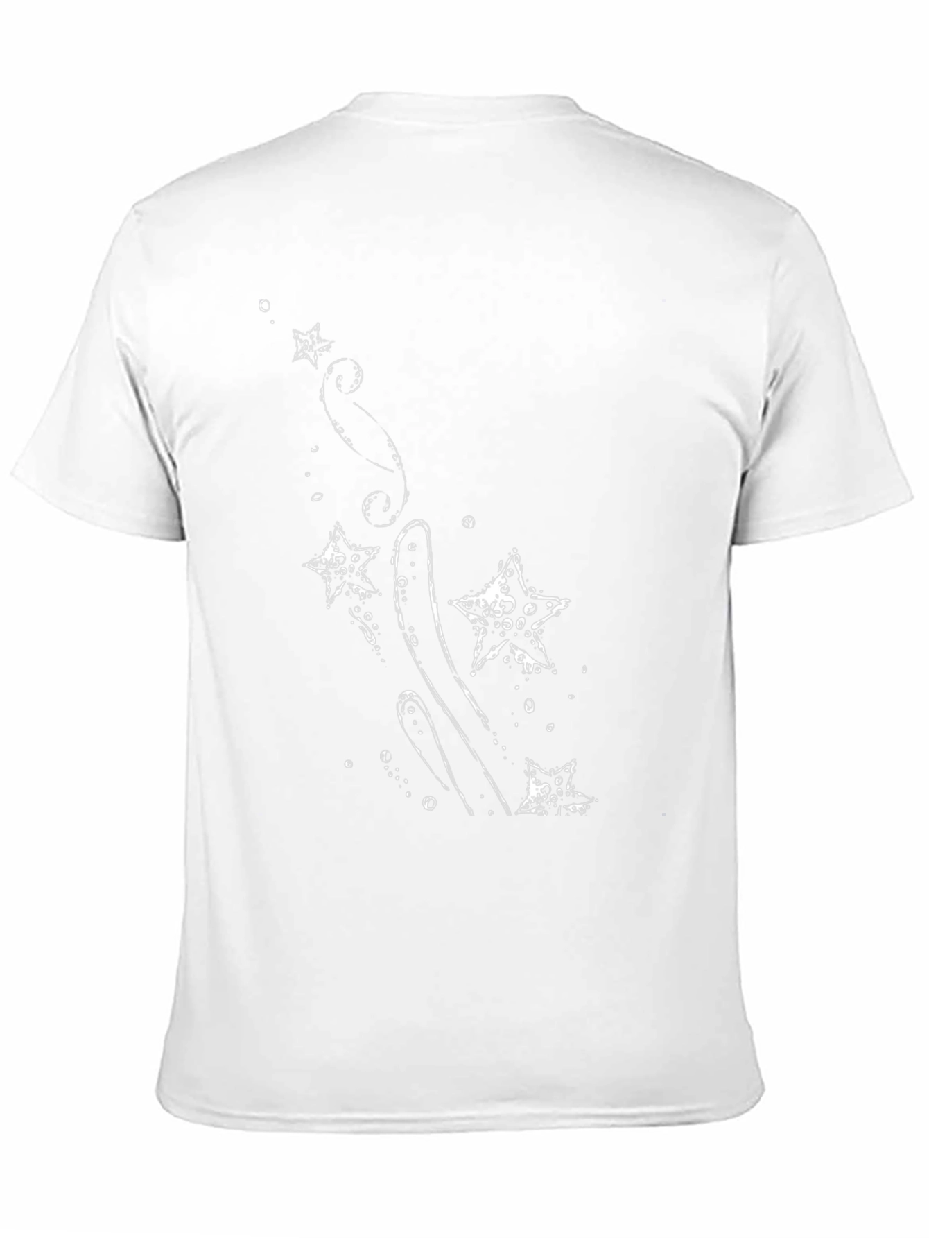 Black T-Shirt with Starfish Graphic