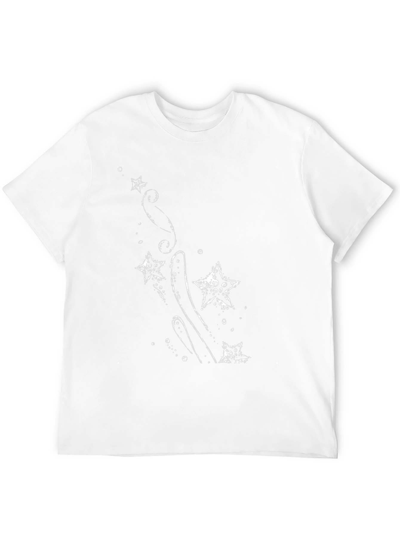 Black T-Shirt with Starfish Graphic