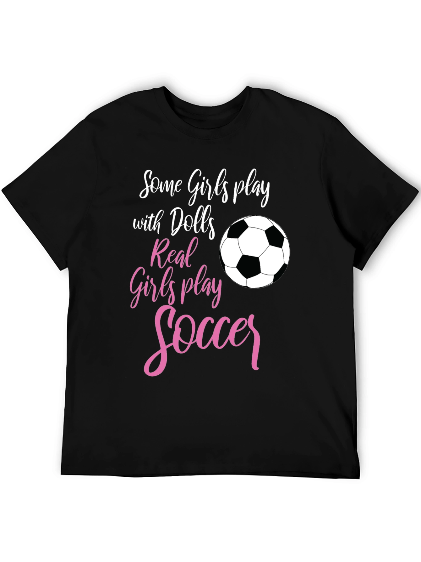 Girls Soccer T-Shirt: Dolls vs Soccer
