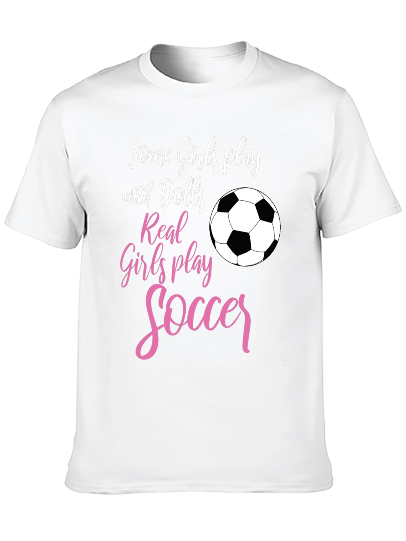 Girls Soccer T-Shirt: Dolls vs Soccer