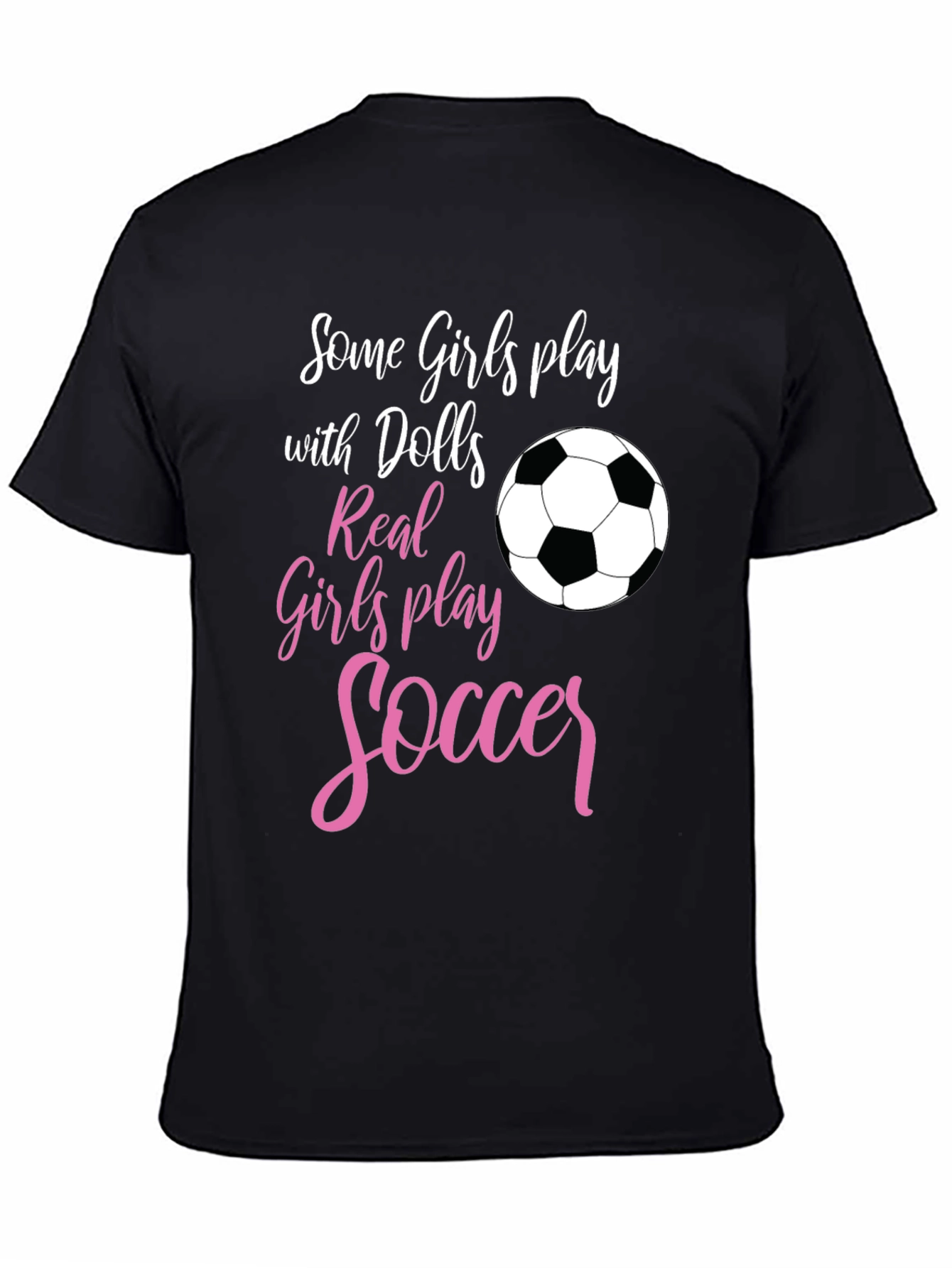 Girls Soccer T-Shirt: Dolls vs Soccer