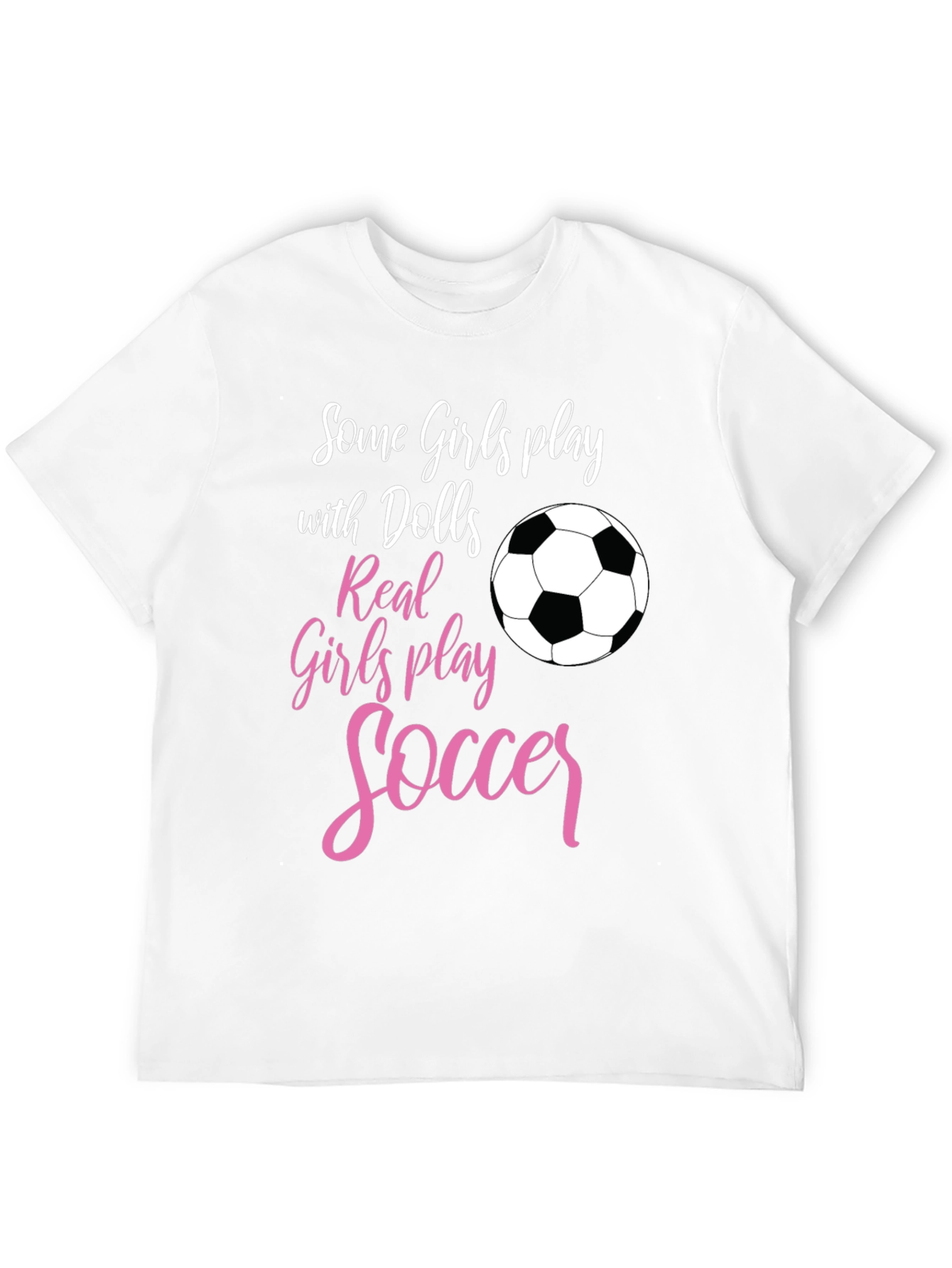 Girls Soccer T-Shirt: Dolls vs Soccer