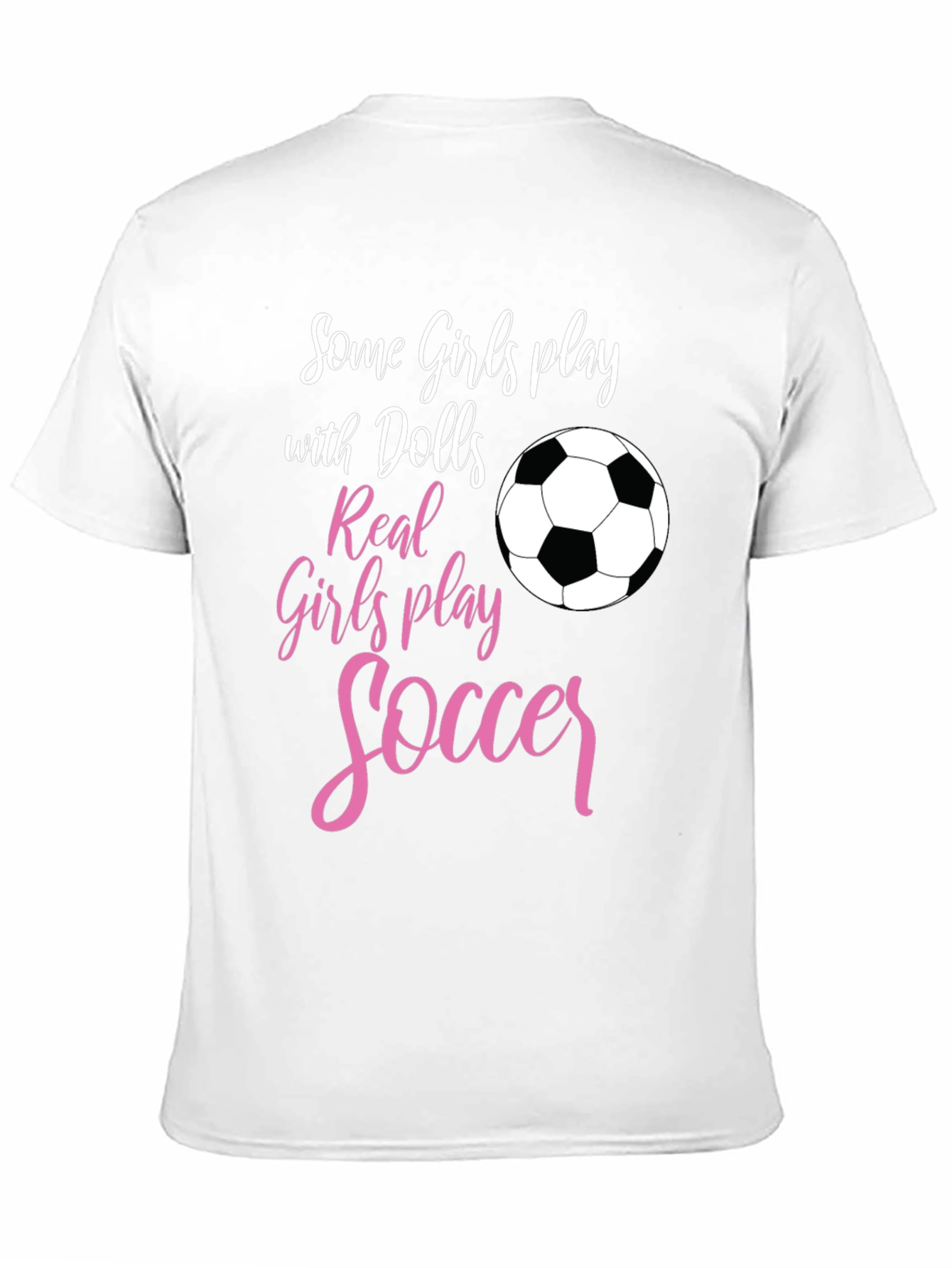 Girls Soccer T-Shirt: Dolls vs Soccer