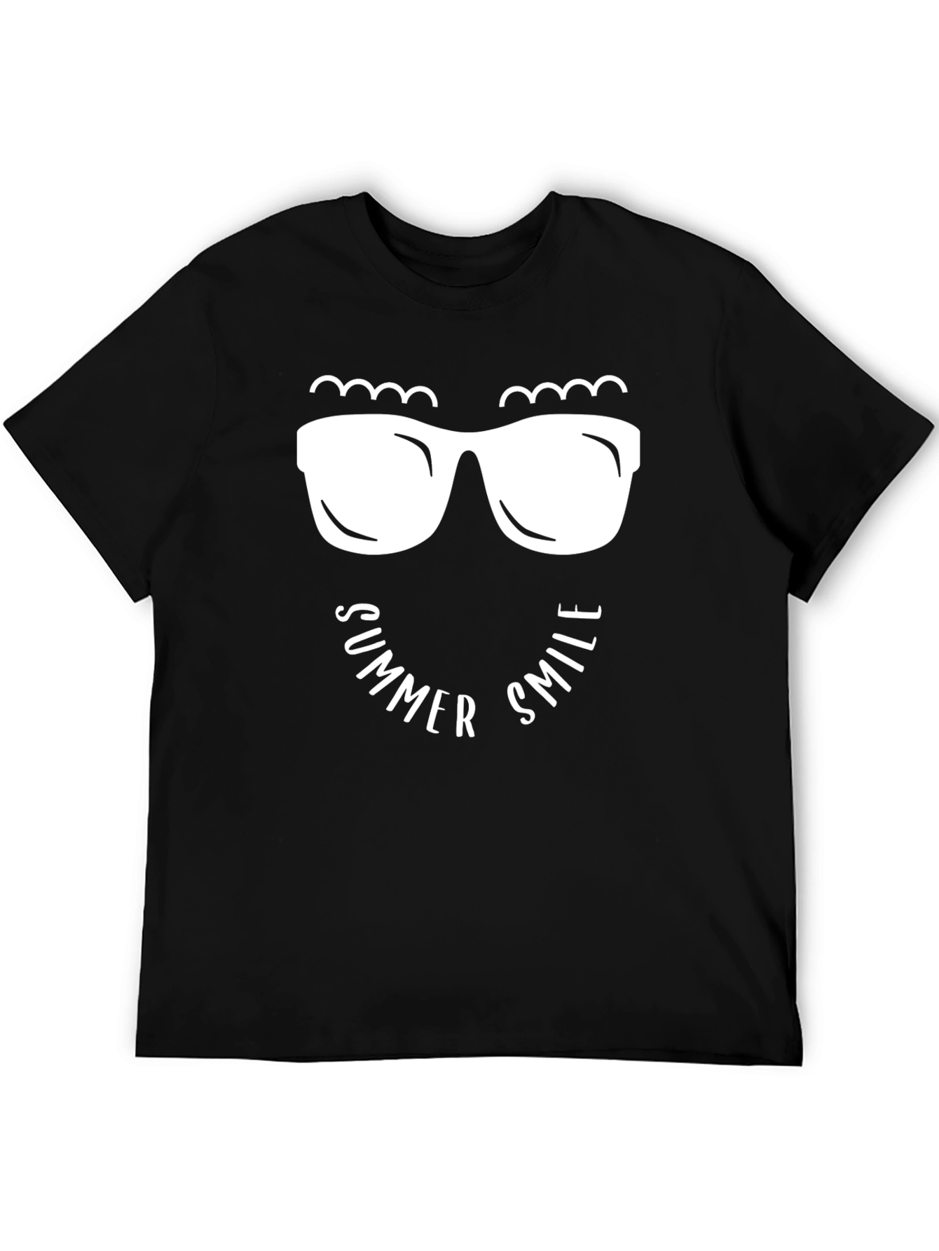 Summer Smile Graphic Tee - Black