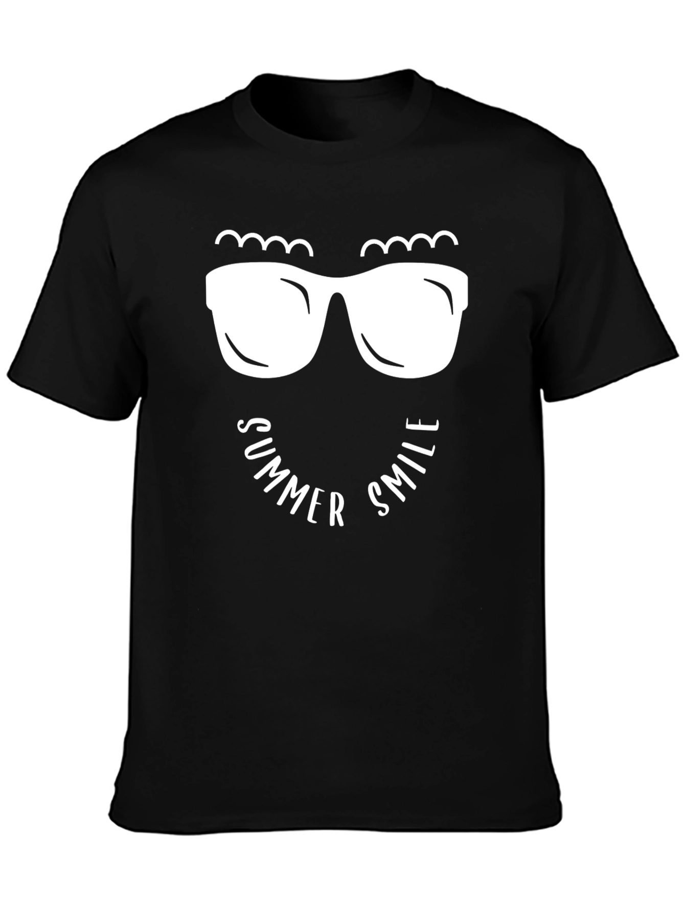 Summer Smile Graphic Tee - Black