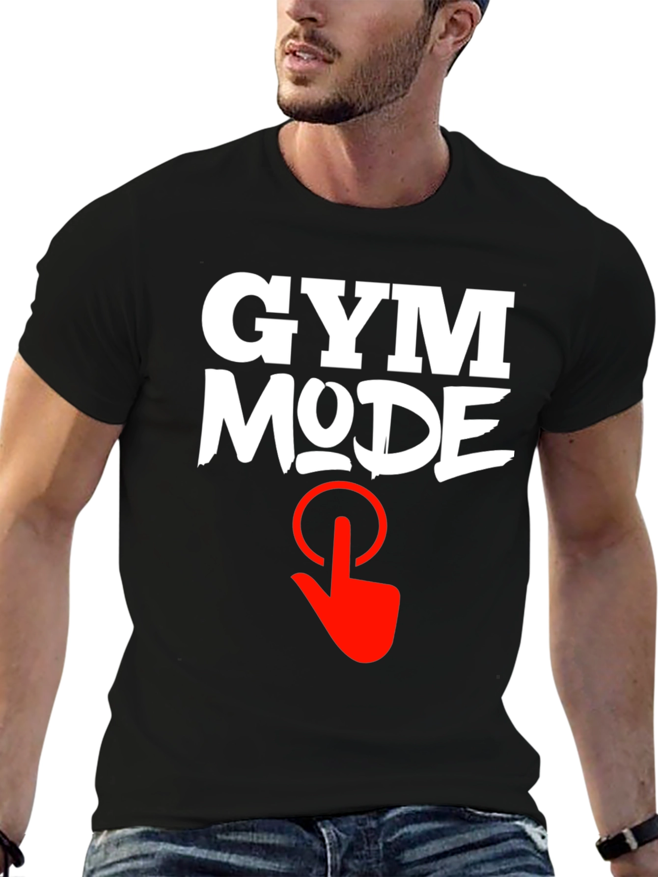 Gym Mode Activated Black T-Shirt