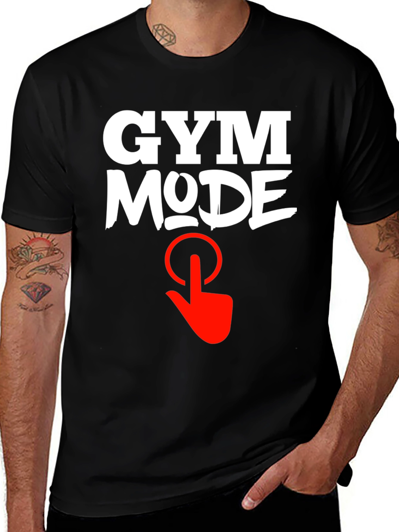 Gym Mode Activated Black T-Shirt