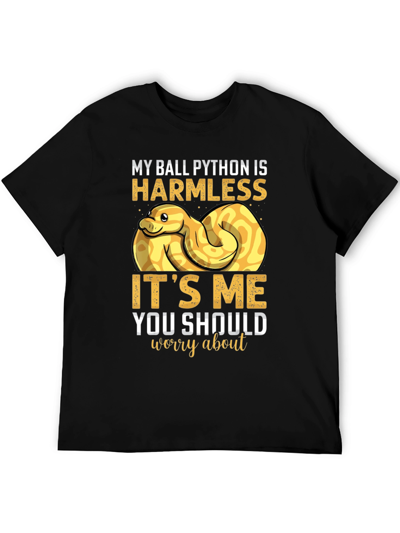 Funny Ball Python T-Shirt Harmless Snake Tee