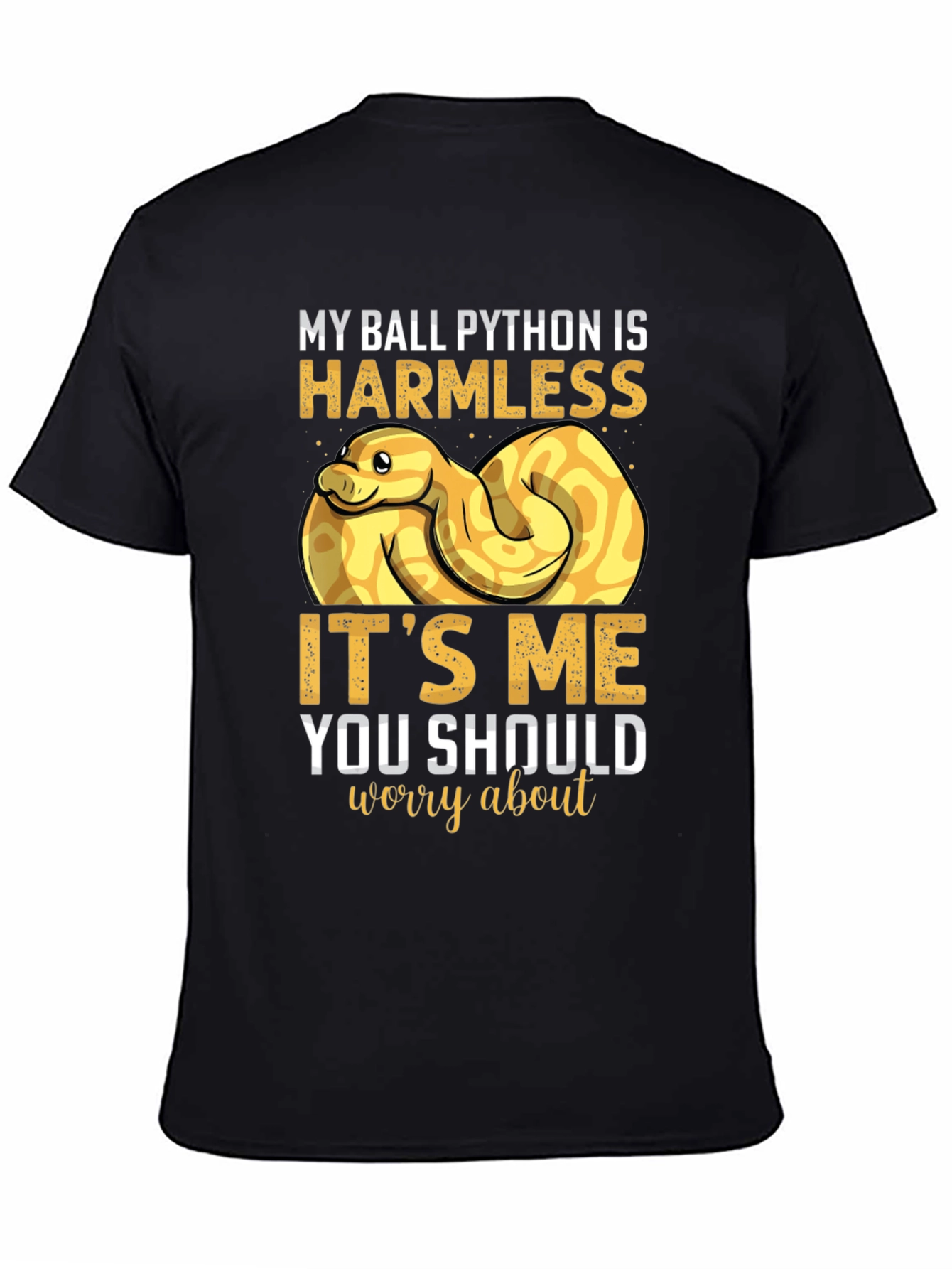 Funny Ball Python T-Shirt Harmless Snake Tee