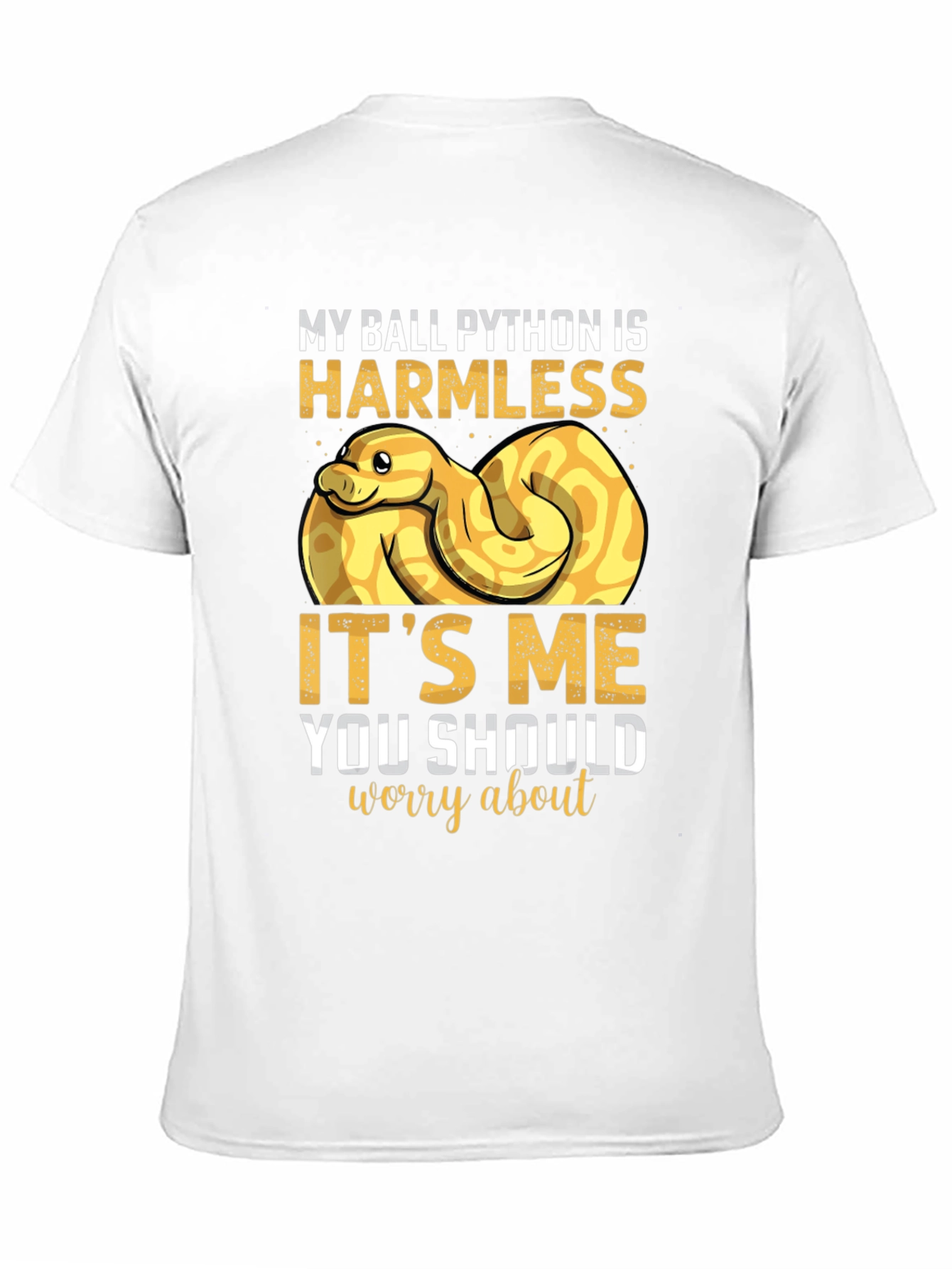 Funny Ball Python T-Shirt Harmless Snake Tee