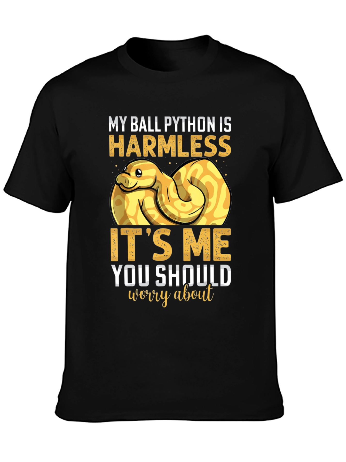Funny Ball Python T-Shirt Harmless Snake Tee