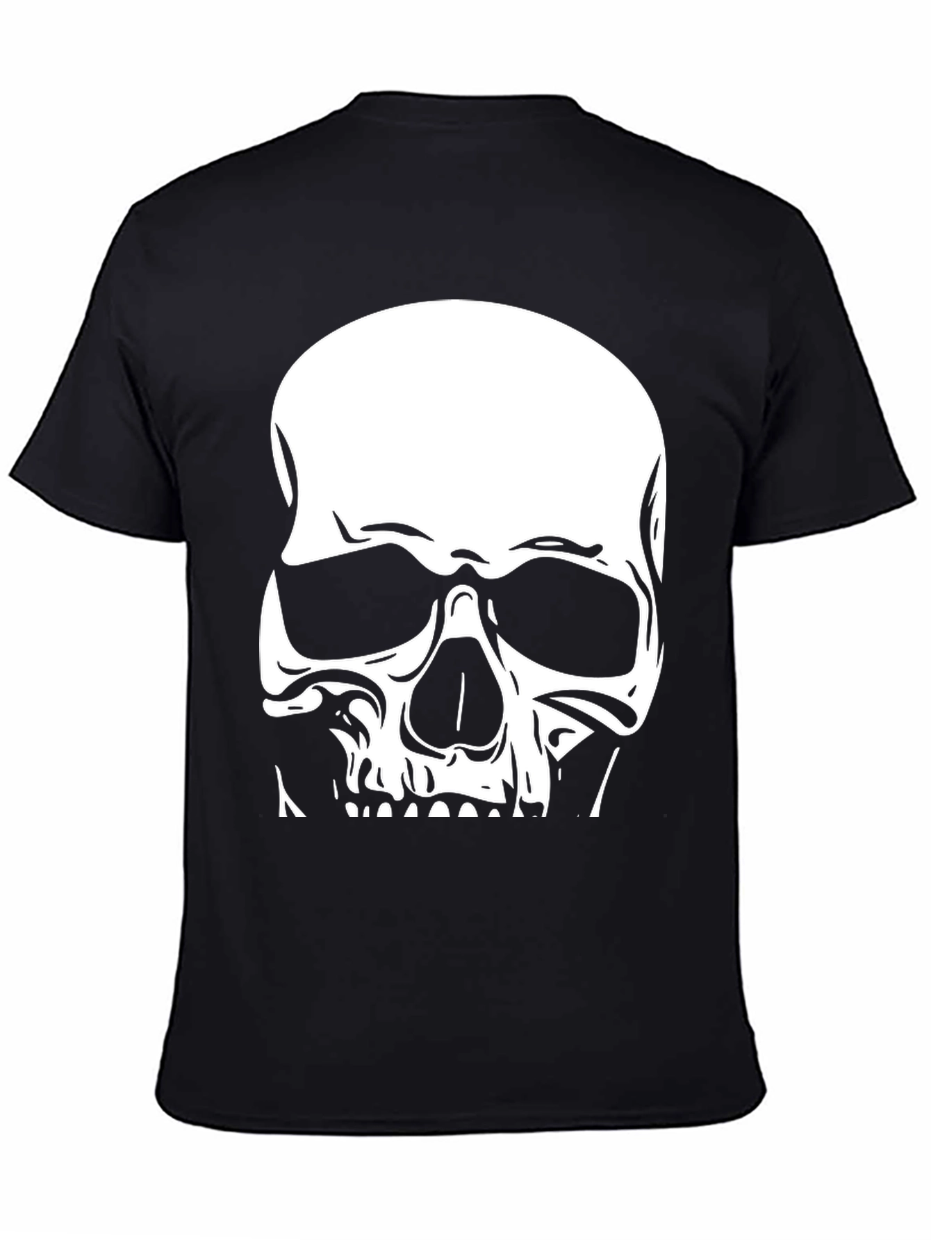 Skull Graphic Tee - Cool Black Cotton T-Shirt