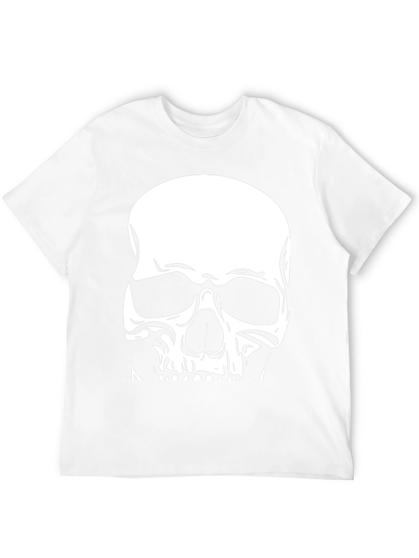 Skull Graphic Tee - Cool Black Cotton T-Shirt