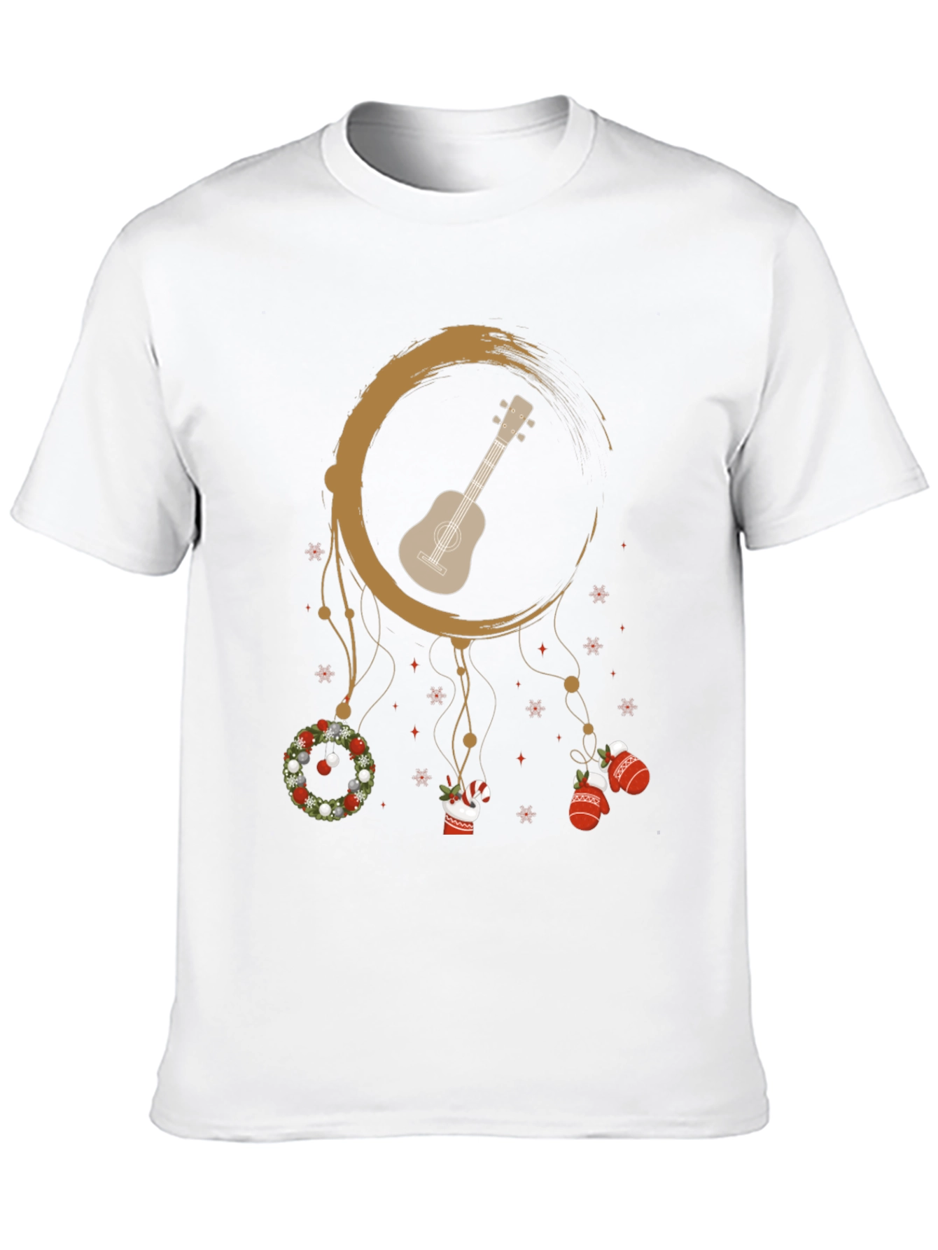 Christmas Ukulele Dreamcatcher T-Shirt