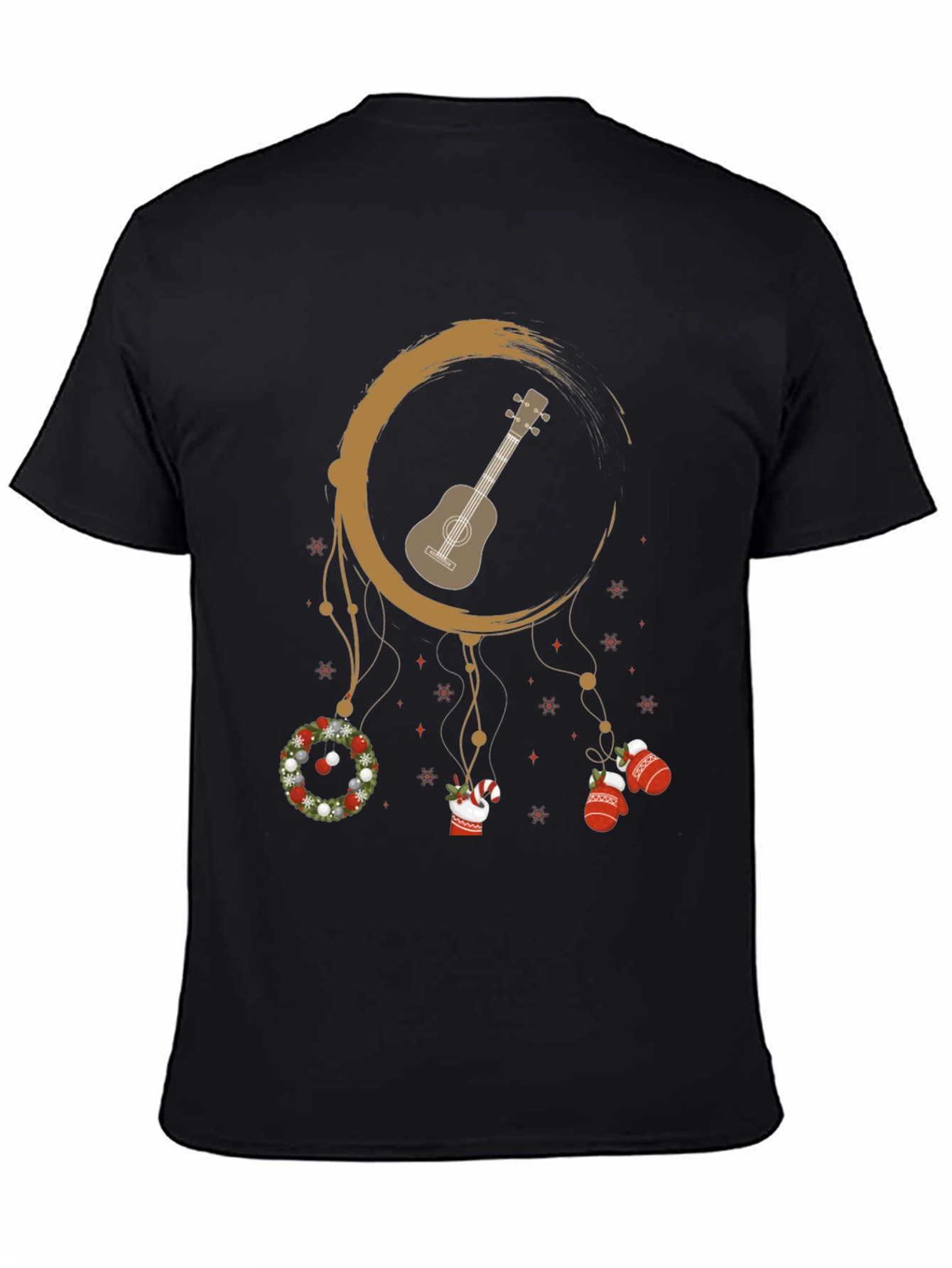 Christmas Ukulele Dreamcatcher T-Shirt