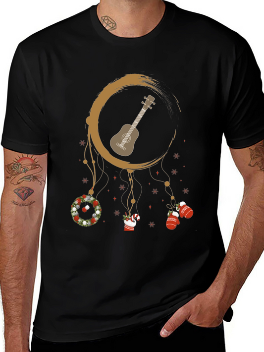 Christmas Ukulele Dreamcatcher T-Shirt