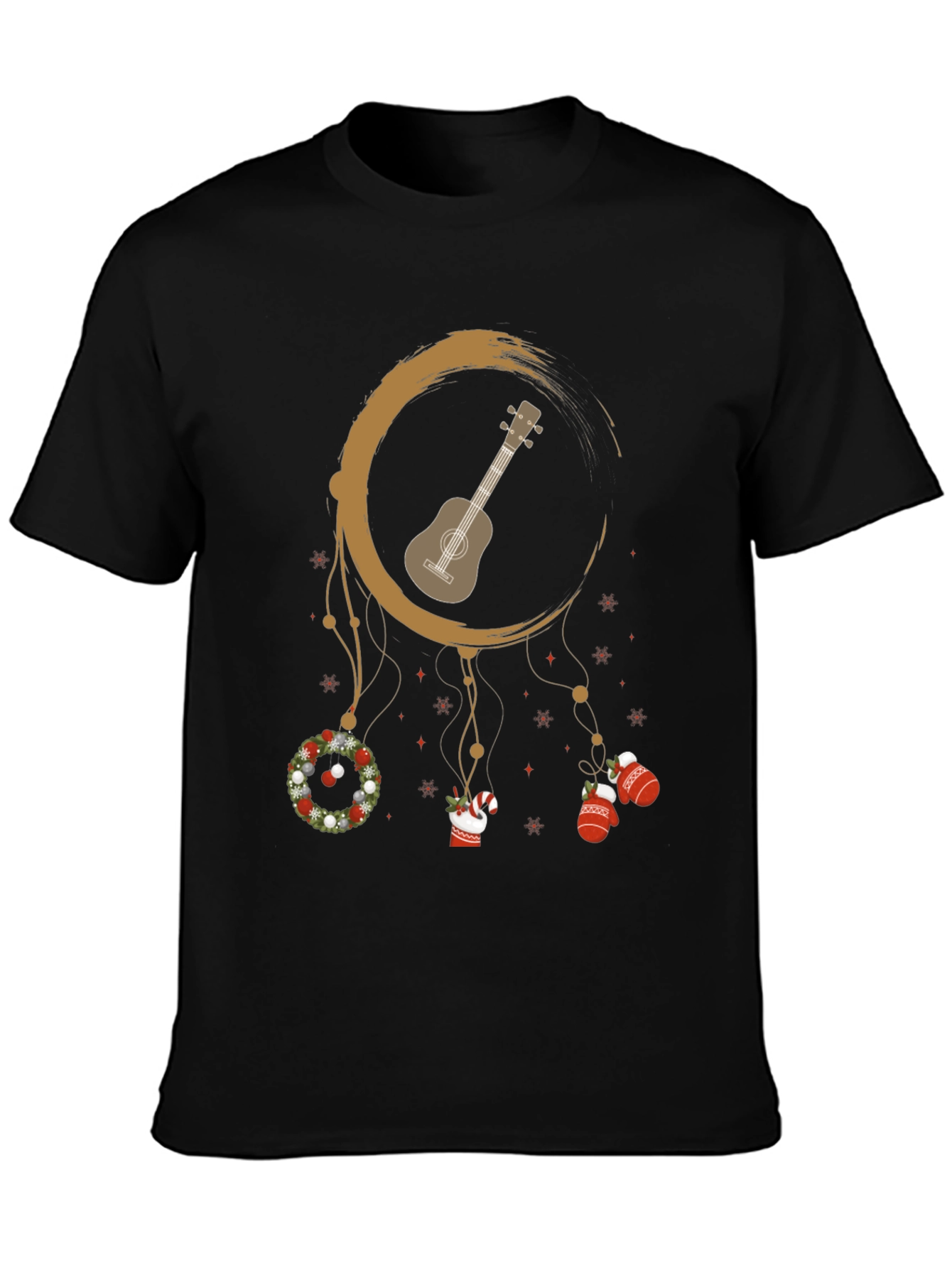 Christmas Ukulele Dreamcatcher T-Shirt