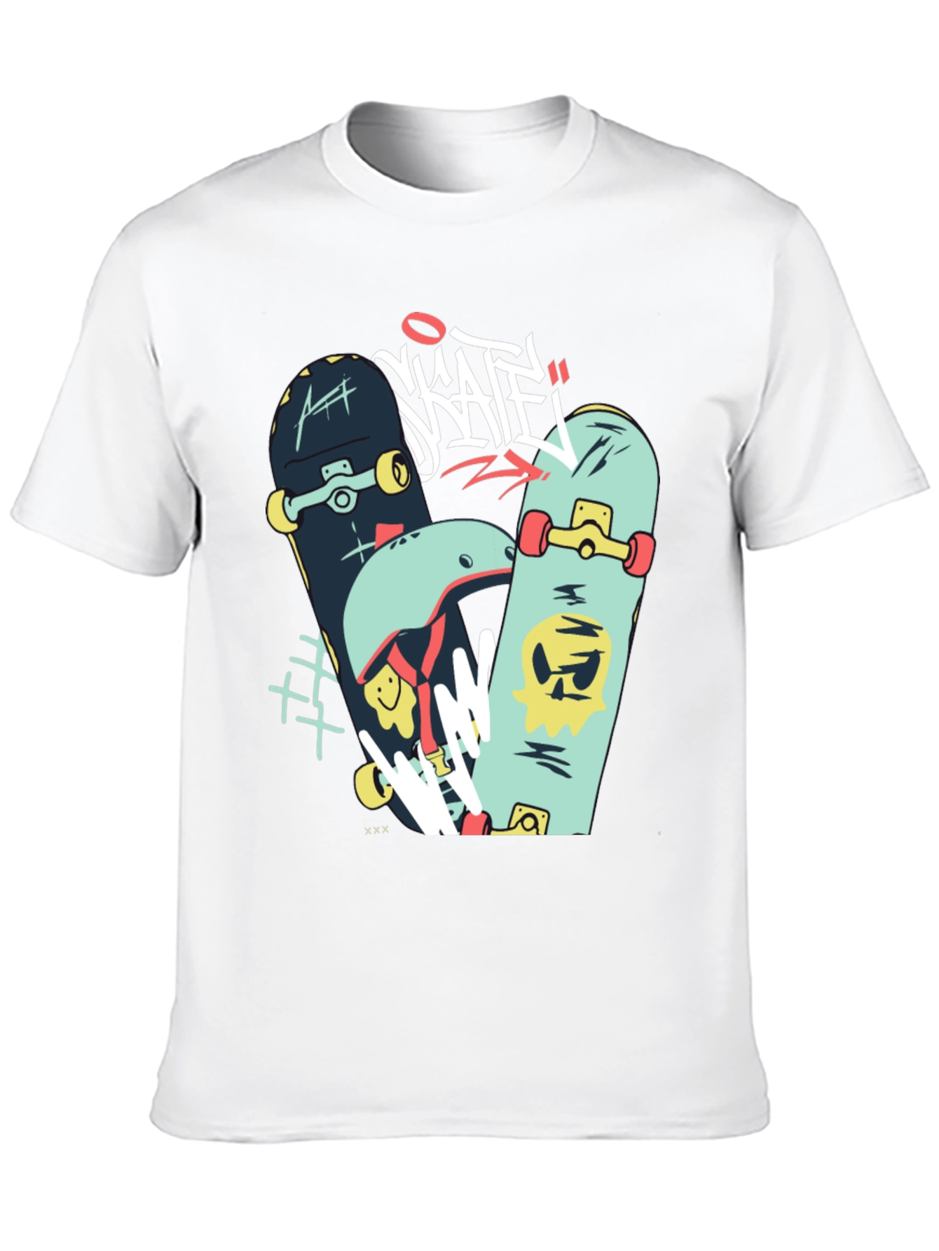 Skateboards Graphic Black T-Shirt