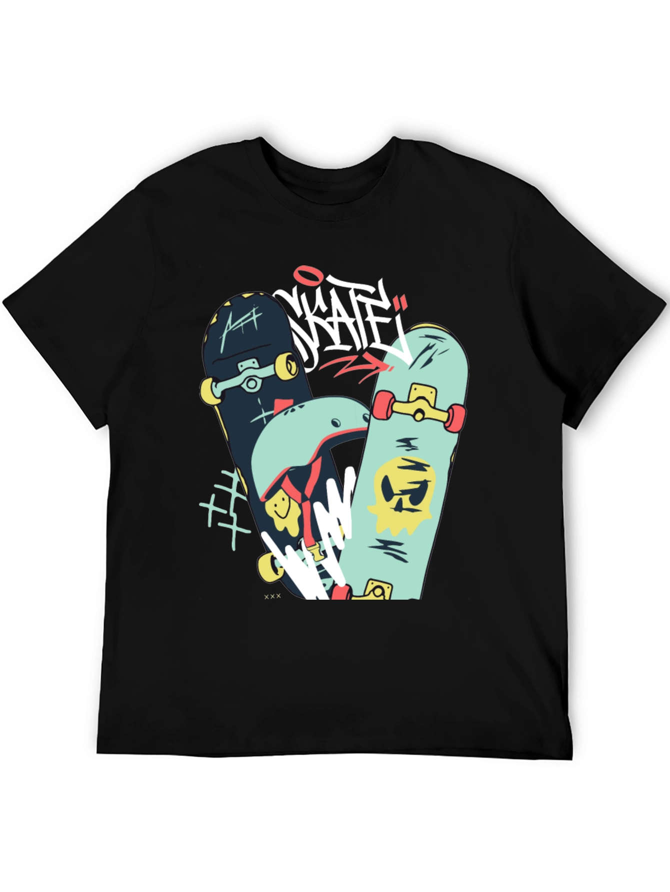 Skateboards Graphic Black T-Shirt