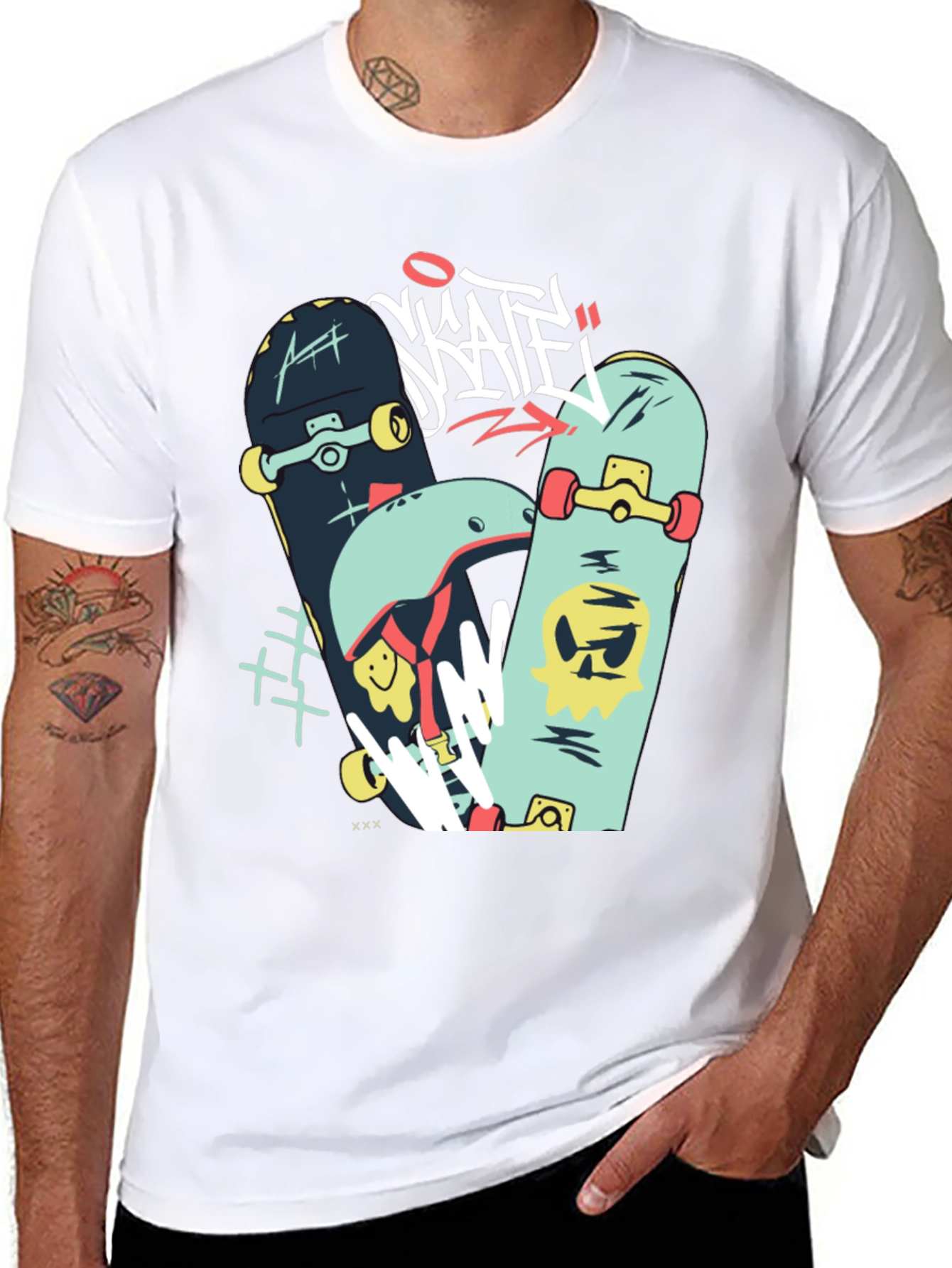Skateboards Graphic Black T-Shirt