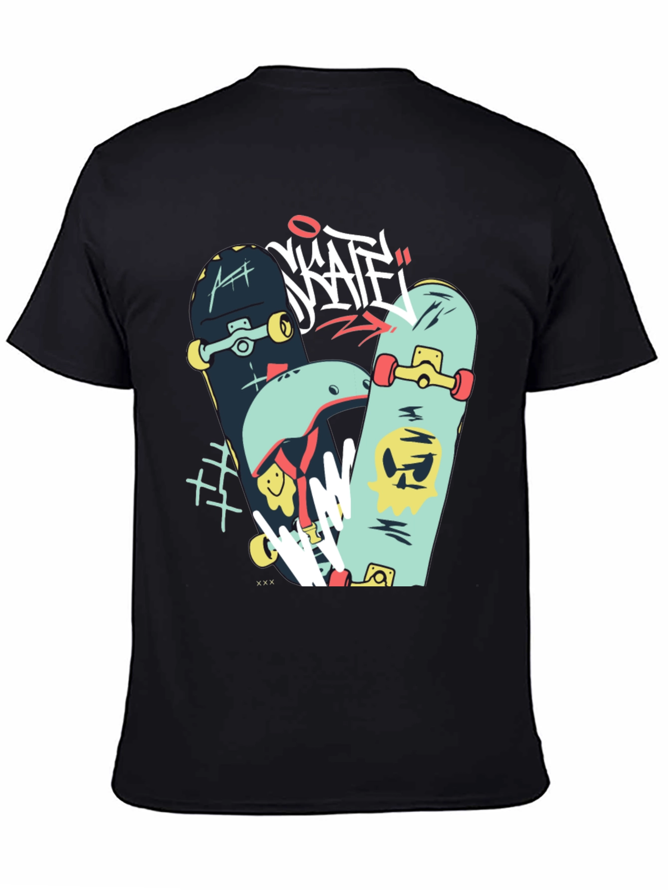Skateboards Graphic Black T-Shirt