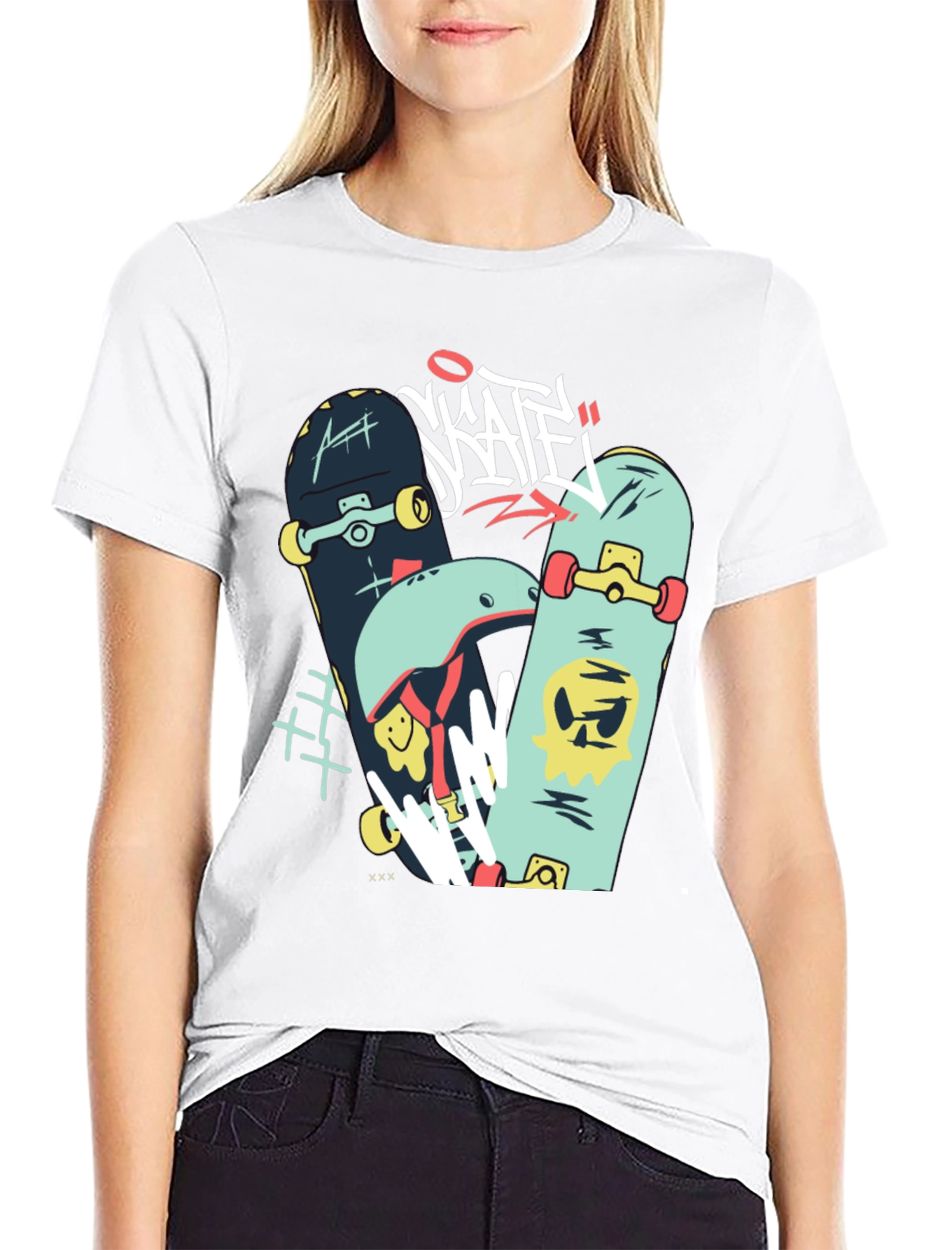 Skateboards Graphic Black T-Shirt