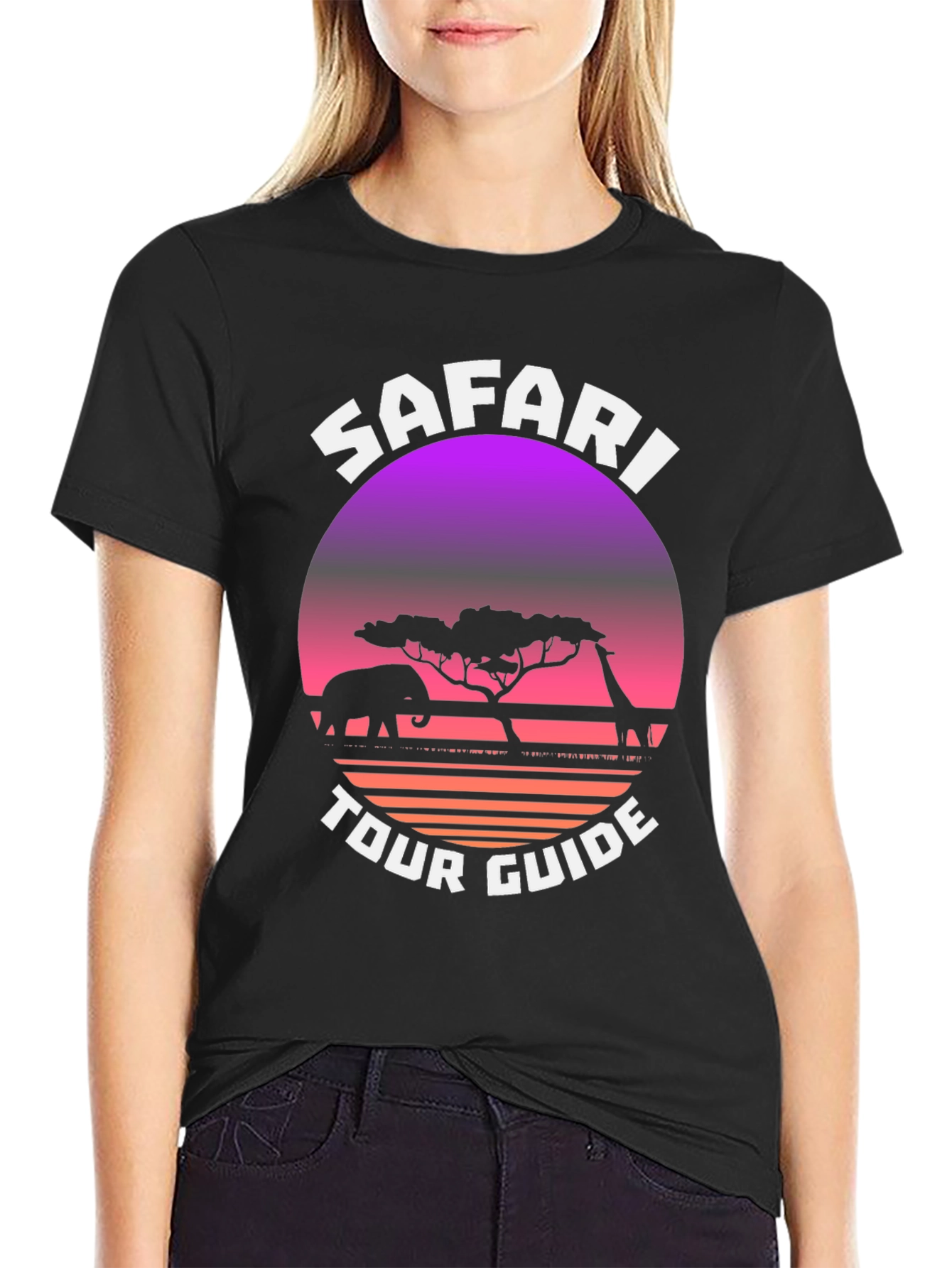 Safari Tour Guide Graphic T-Shirt