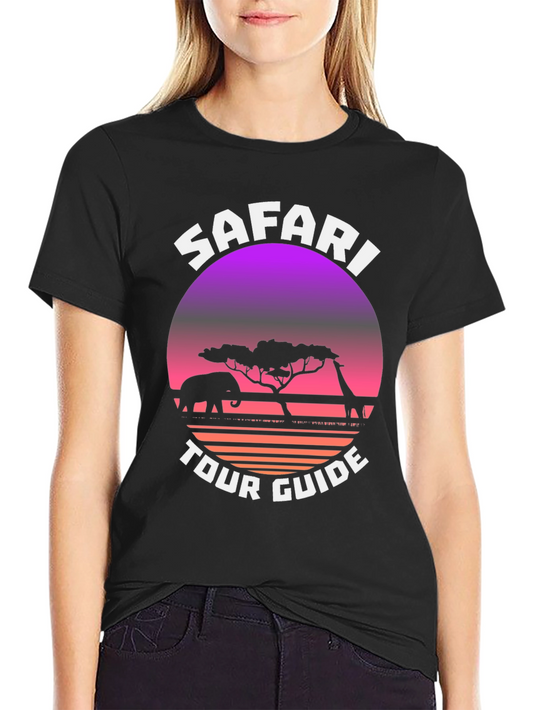 Safari Tour Guide Graphic T-Shirt